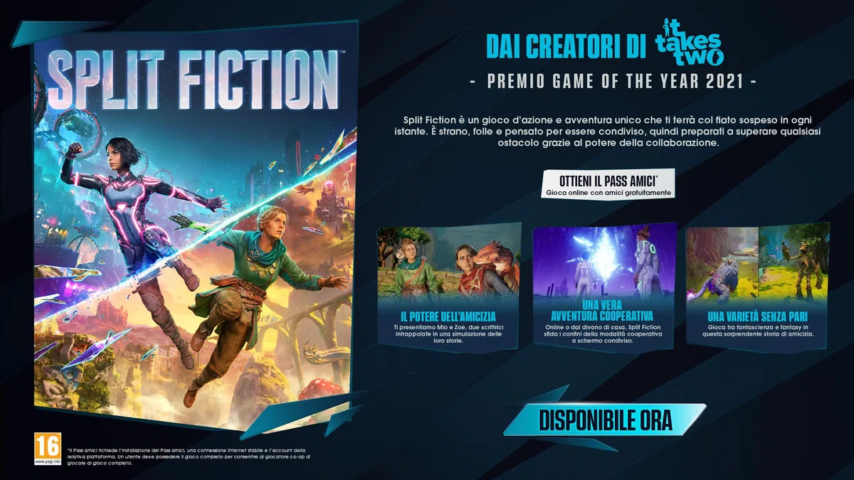 Split Fiction PS5 Videogioco Italiano