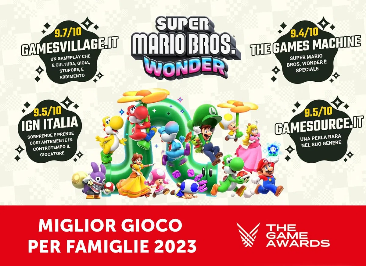 Nintendo SUPER MARIO BROS. WONDER Videogioco Ed. Italiana Versione su scheda