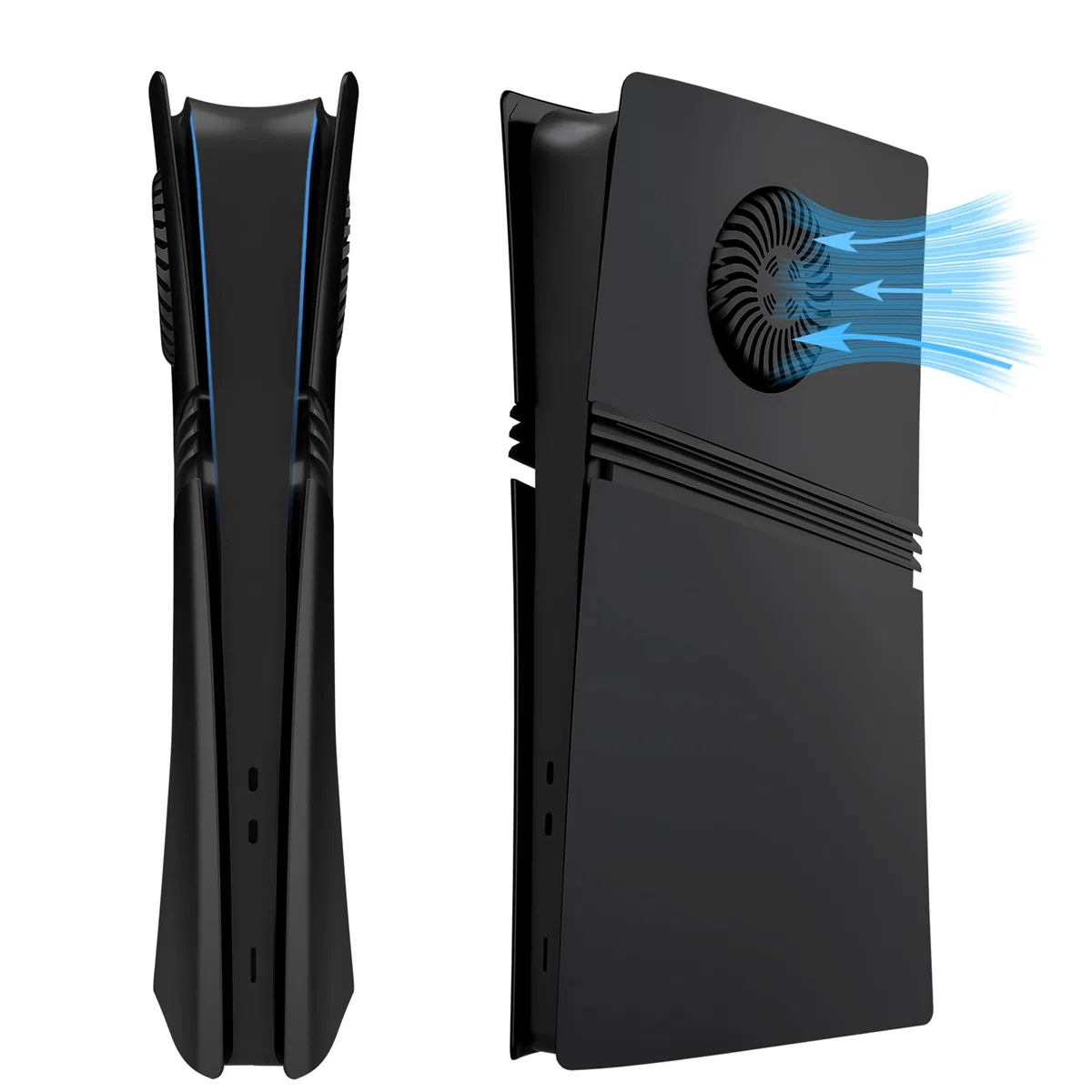 DOBEWINGDELOU Faceplate per P5 Pro Digital Edition con apertura di raffreddamento e filtro antipolvere, ricambio per console Face Plate, colore nero