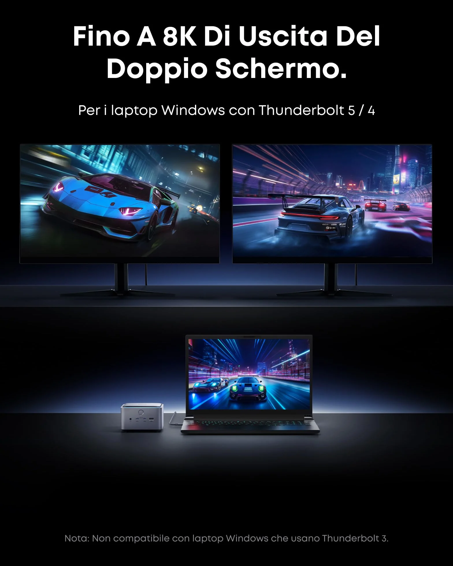 Anker Prime TB5 Docking Station 140W, Dock USB C Thunderbolt 5 a 14 Porte con Ricarica Max, Trasffino a 120 Gbps, LED Amb, Sistema di Raffredd, Display Fino a 8K per Laptop Thunderbolt 5/4