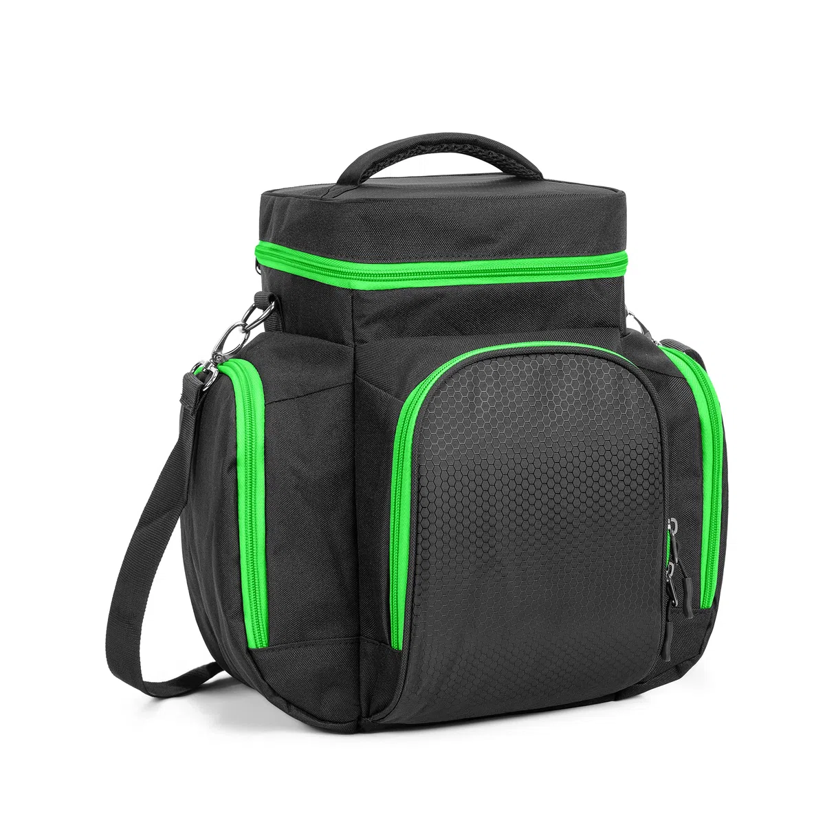 Trunab Console Carrying Case Compatible with Xbox Series X, Travel Bag with Multiple Storage Pockets for Xbox Controllers, Headset, Games, Cables, Portable Hard Disk and Other Accessories, Green