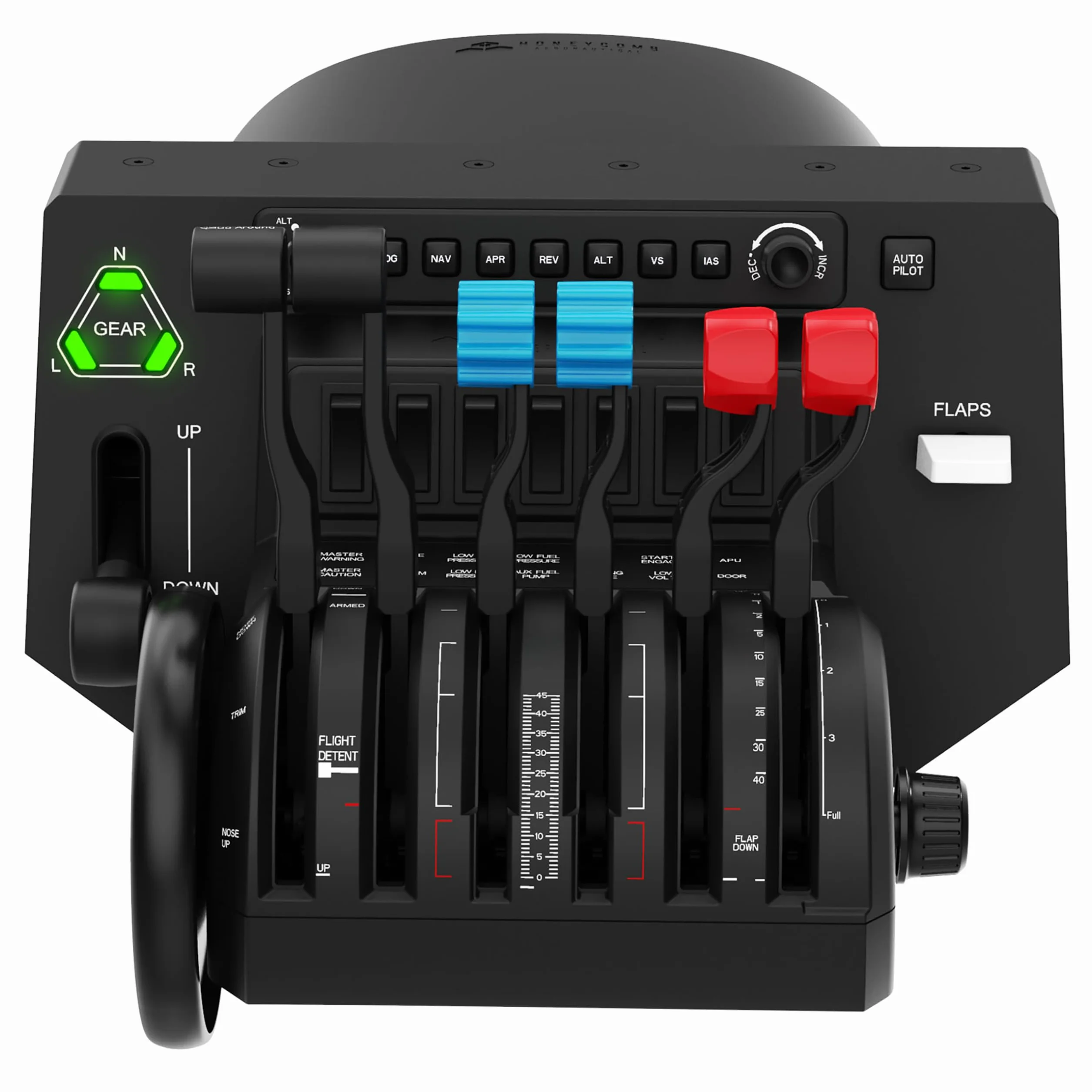Honeycomb Aeronautical Bravo Throttle Quadrant with Auto Pilot & Annunciator Panel for Flight Simulator PC