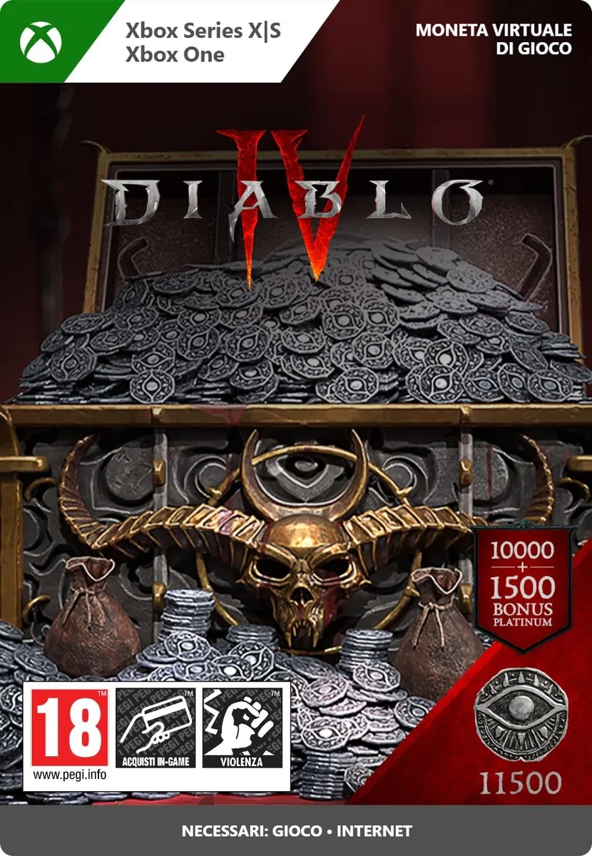 Diablo IV : 11500 Platinum | Xbox One/Series X|S - Codice download