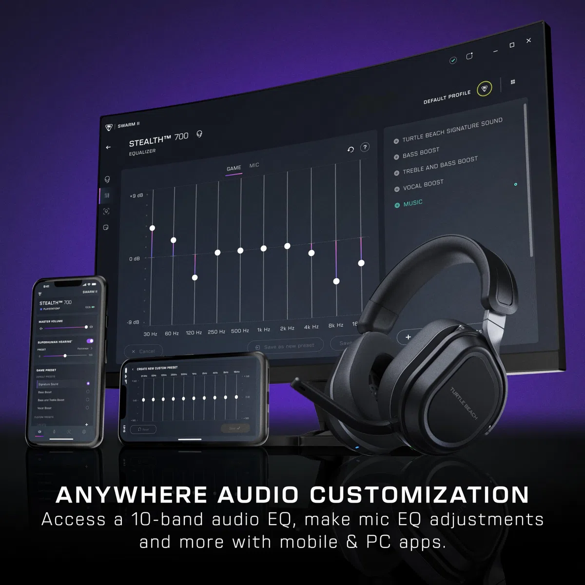 Turtle Beach Stealth 700 Nero Cuffie da Gioco Wireless Xbox 80 ore Batteria 60mm Altoparlanti Bluetooth