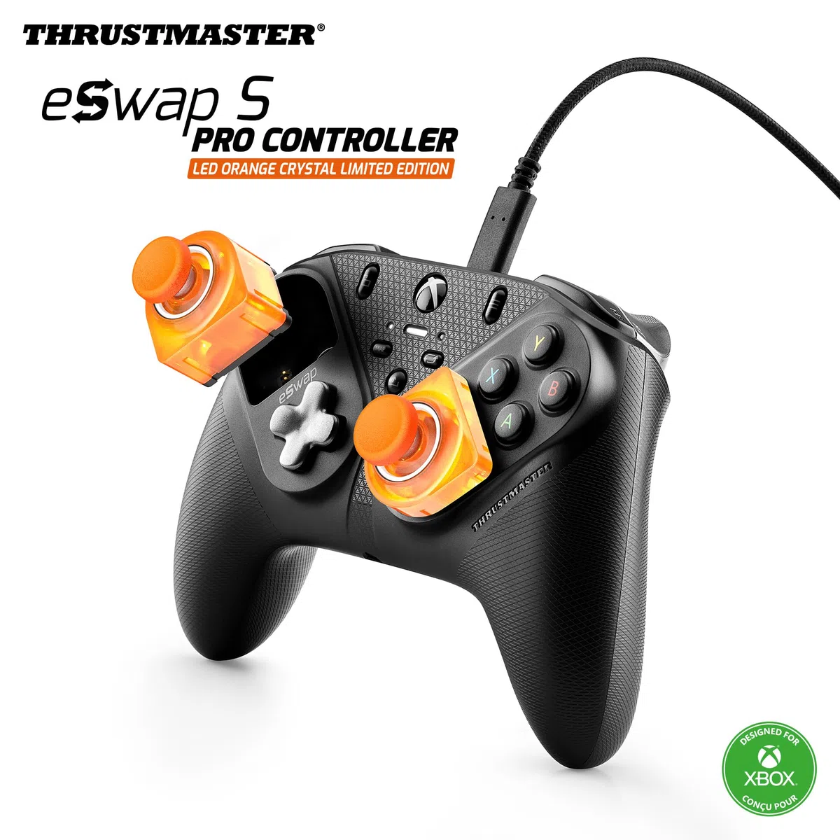 Thrustmaster ESWAP S PRO CONTROLLER LED ORANGE CRYSTAL LIMITED EDITION, su Licenza Ufficiale per Xbox Series X|S – Esclusiva AMAZON