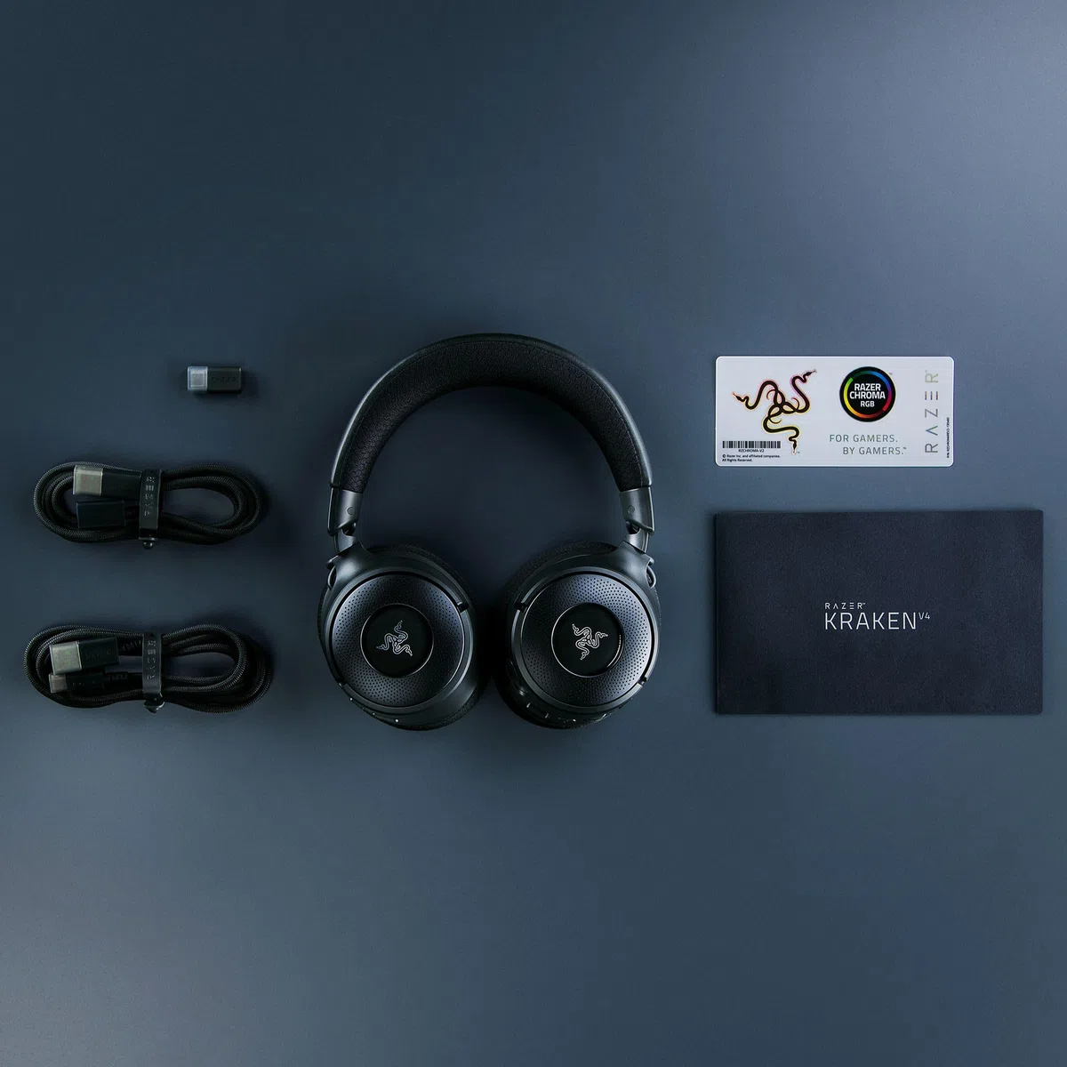 Razer Kraken V4 Cuffia da gioco wireless 40mm THX Spatial Audio RGB Nero