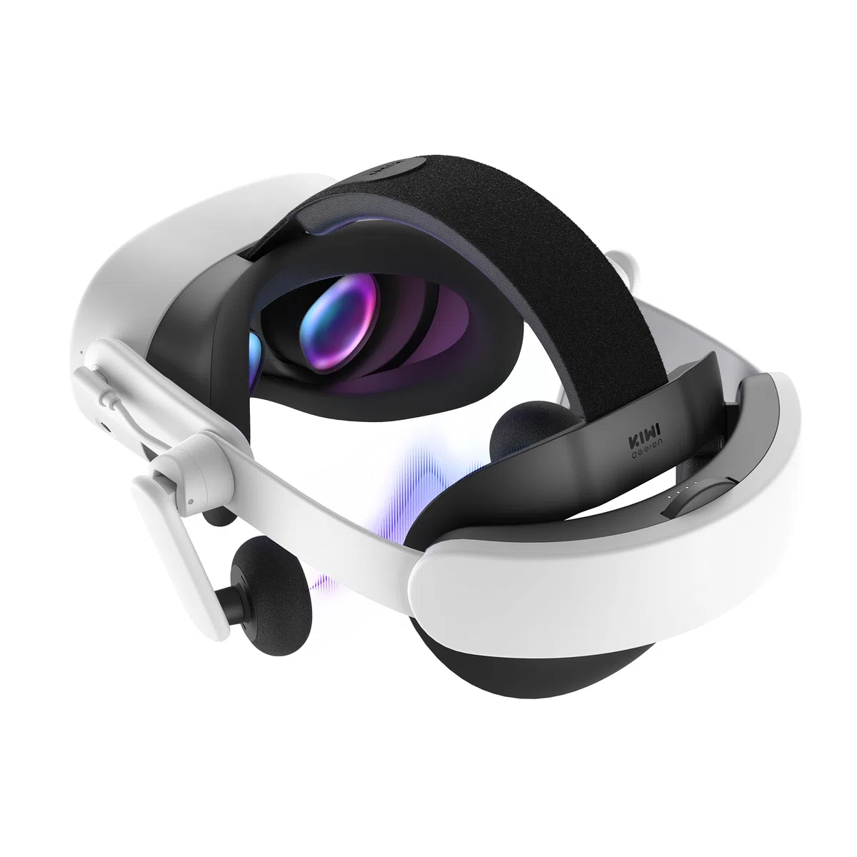 KIWI design K4 Duo Auricolare Cinturino con Batteria per Quest 3/3S Accessori VR Ricarica Rapida