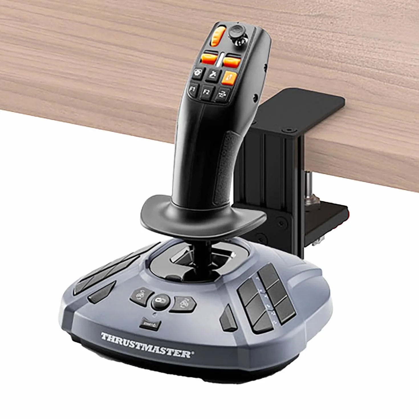 Supporto da scrivania in metallo compatibile con Thrustmaster SimTask Farmstick, T-Flight One, Hotas 4, Hotas X, T16000M FCS, TCA Sidestick, Sol-R1, Sol-R2