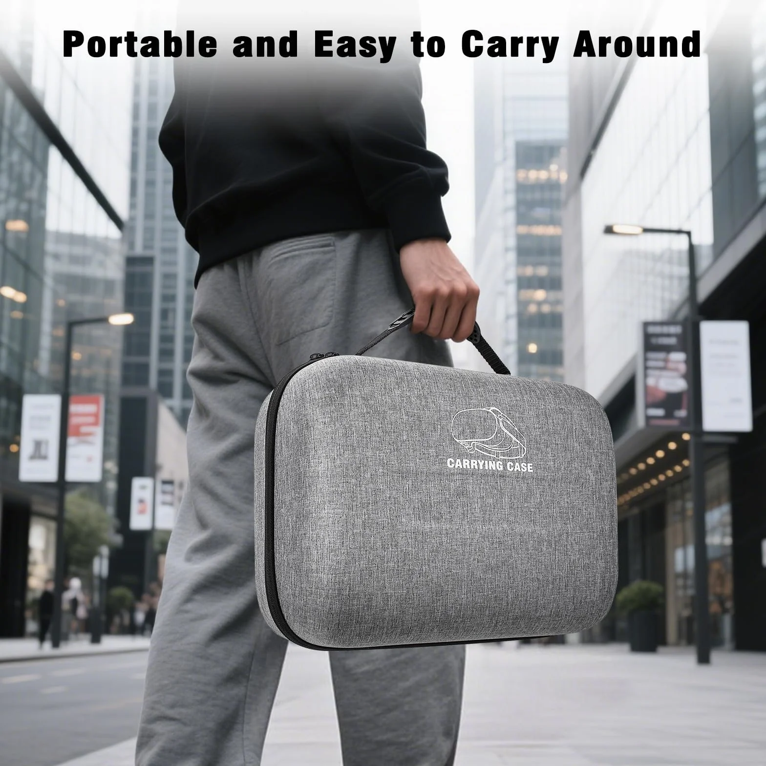 Jubor Borsa per Meta Quest 3S/3/2/Pico 4, Custodia da Viaggio Compatibile con Kiwi Design/BOBOVR Battery Elite Strap e Altri Accessori, Custodia da Trasporto con Porta di Ricarica