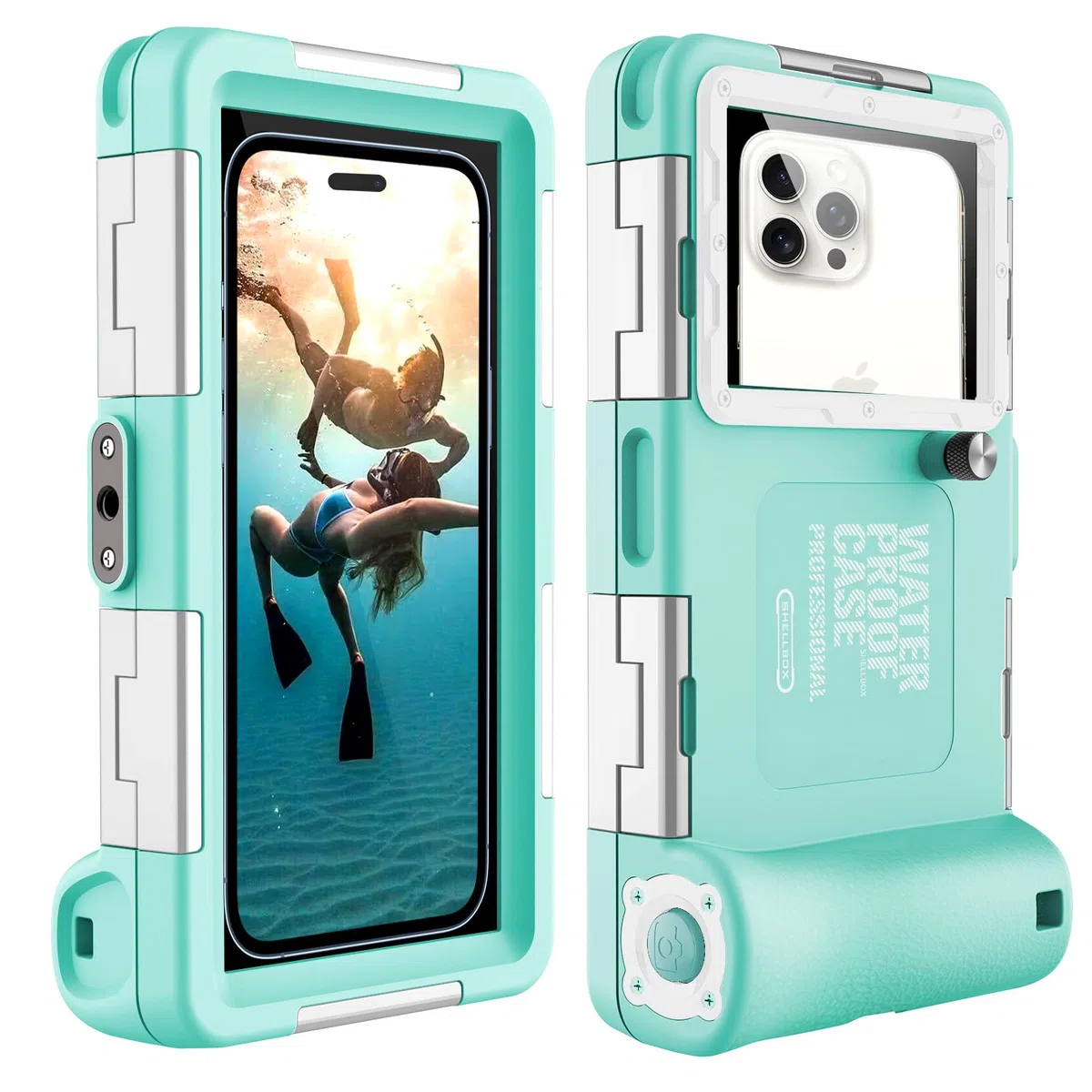 Custodia Impermeabile Smartphone IPX8 Porta custodia cellulare impermeabile 15m Subacquea compatible per iPhone 17 Pro 17 Air 16 15 Plus 12 13 14 15 16 17 Pro Max 16 15 14 Pro Samsung S25 S24 Ultra