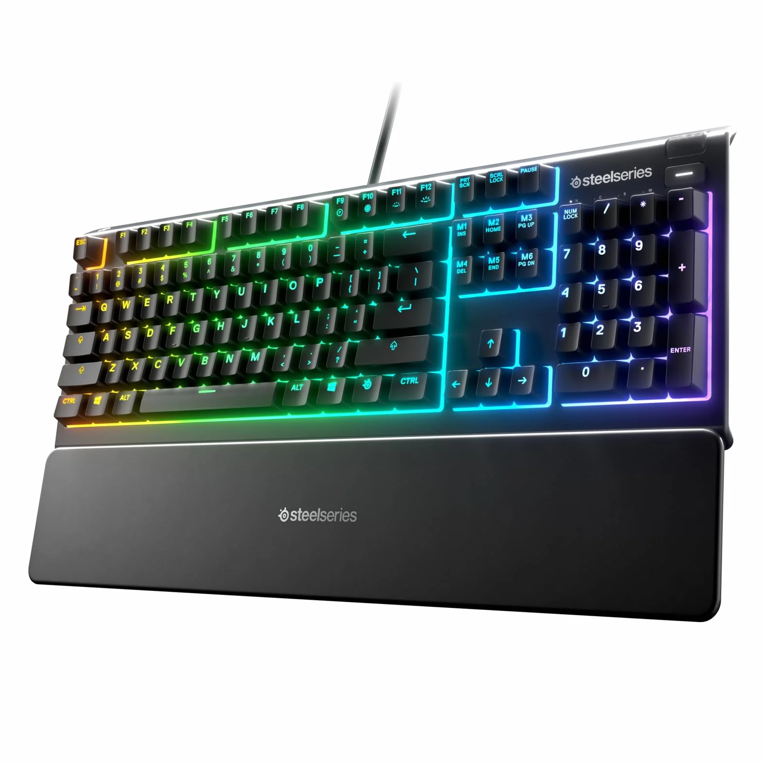 SteelSeries Apex 3 Tastiera da Gaming RGB Illuminazione a 10 Zone Poggiapolsi Magnetico Layout Italiano QWERTY