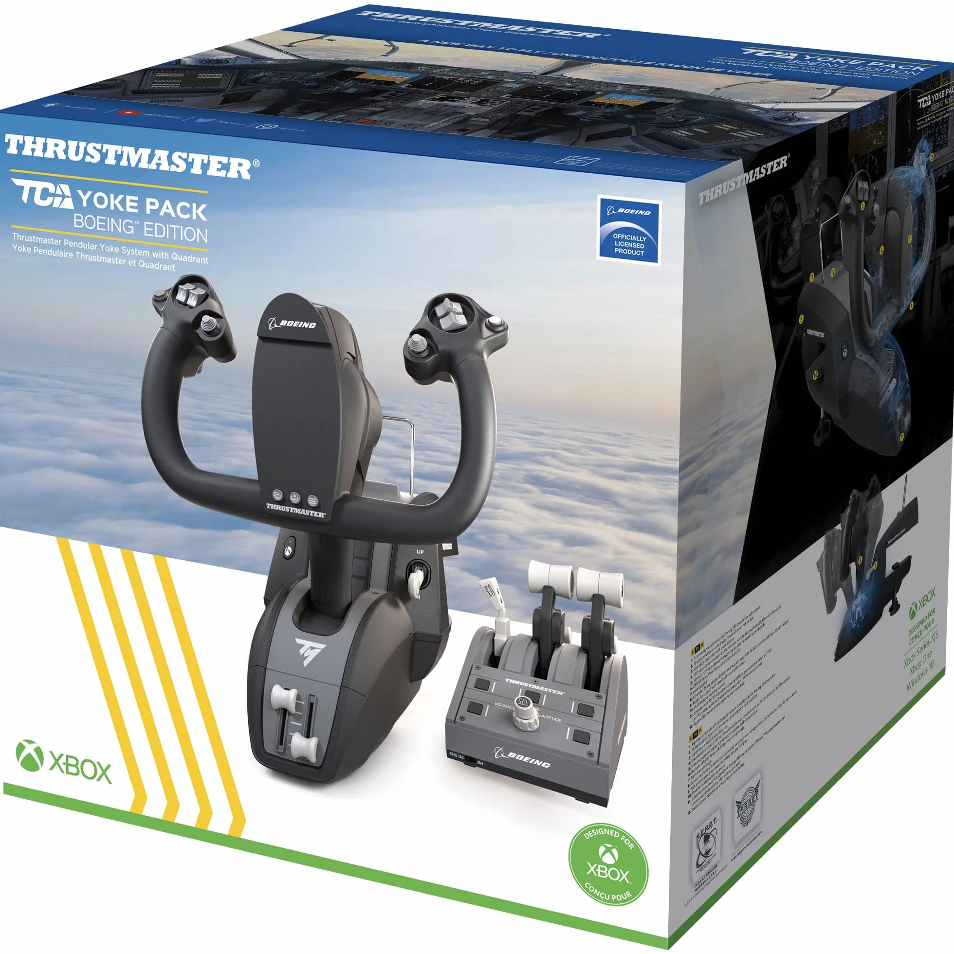Thrustmaster TCA Yoke Pack Boeing Edition - official Licensed by Boeing per Xbox Series X|S / Xbox One / PC