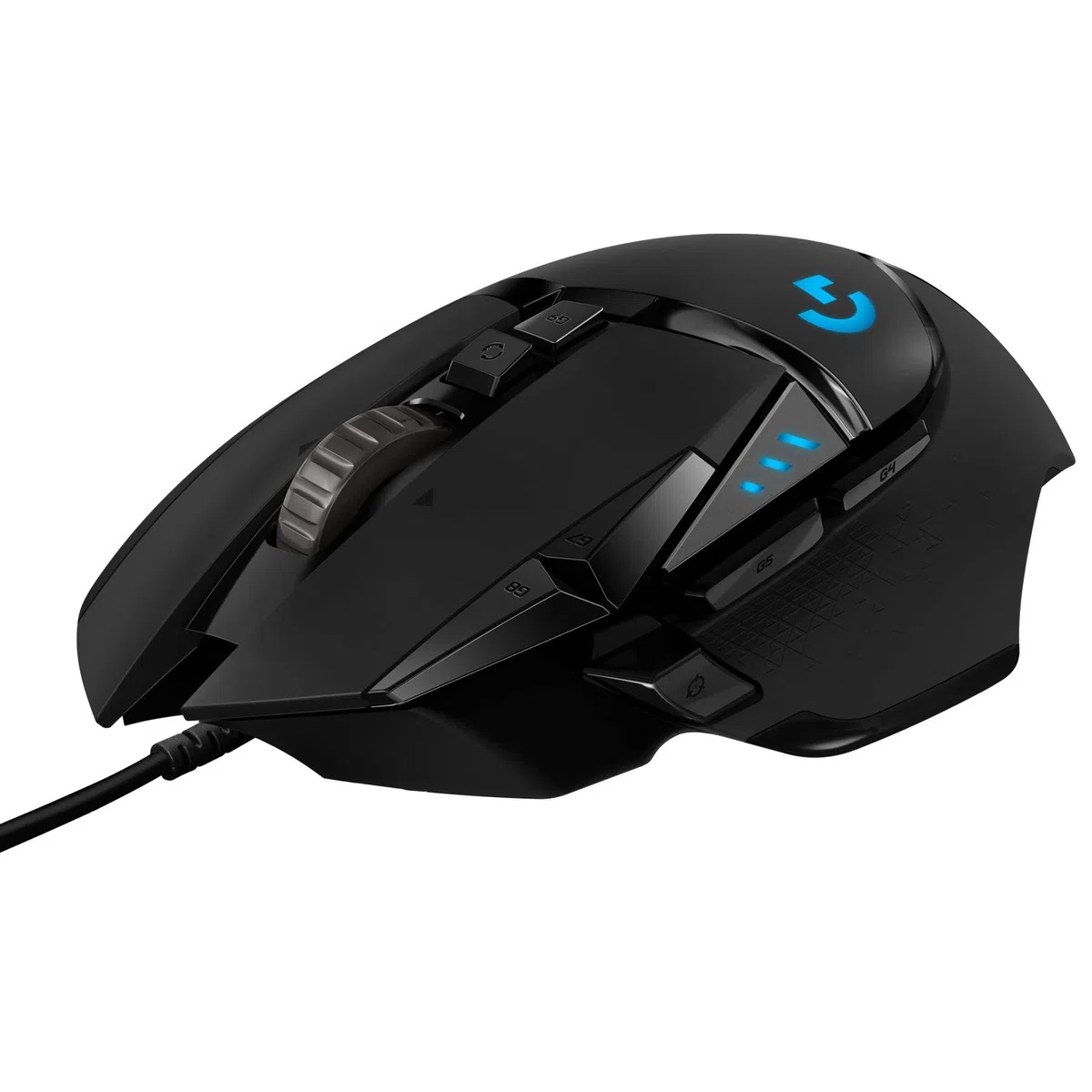 Logitech G G502 HERO Gaming Mouse, HERO 25K Sensor, 25.600 DPI, RGB, Adjustable Weights, 11 Programmable Buttons, Black