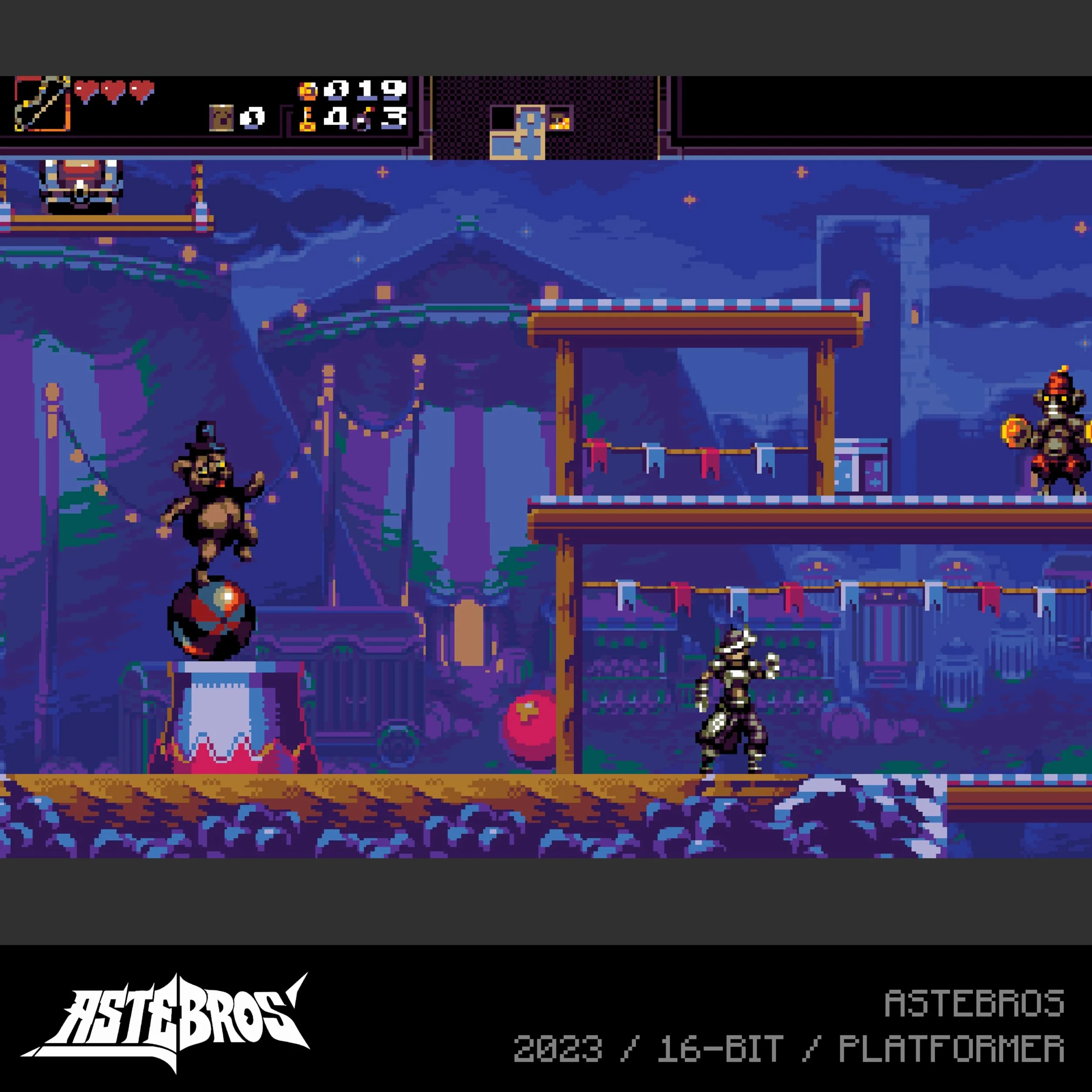 Evercade Demons of Asteborg and Astebros Dual Cartridge