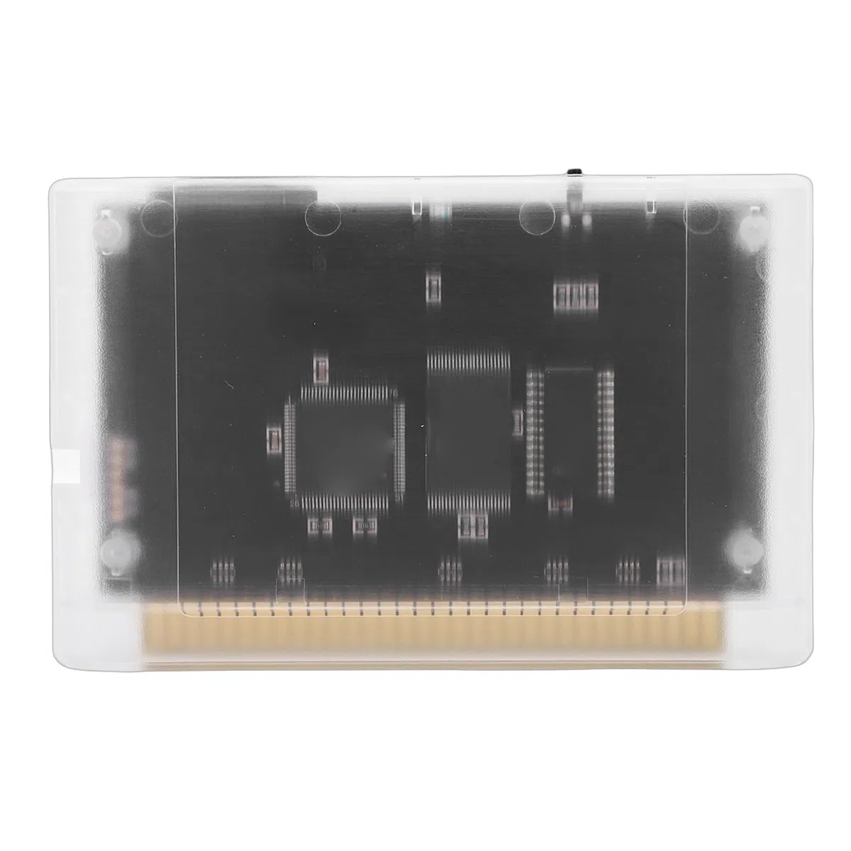 Gugxiom Cartuccia Multigiochi per Mega Drive, Cartuccia di Giochi retrò Super 4000 in 1 con Scheda di Memoria da 8 GB, Adatta per Console MD1/MD2/MD3/CD/X/32X (Bianco trasparente)