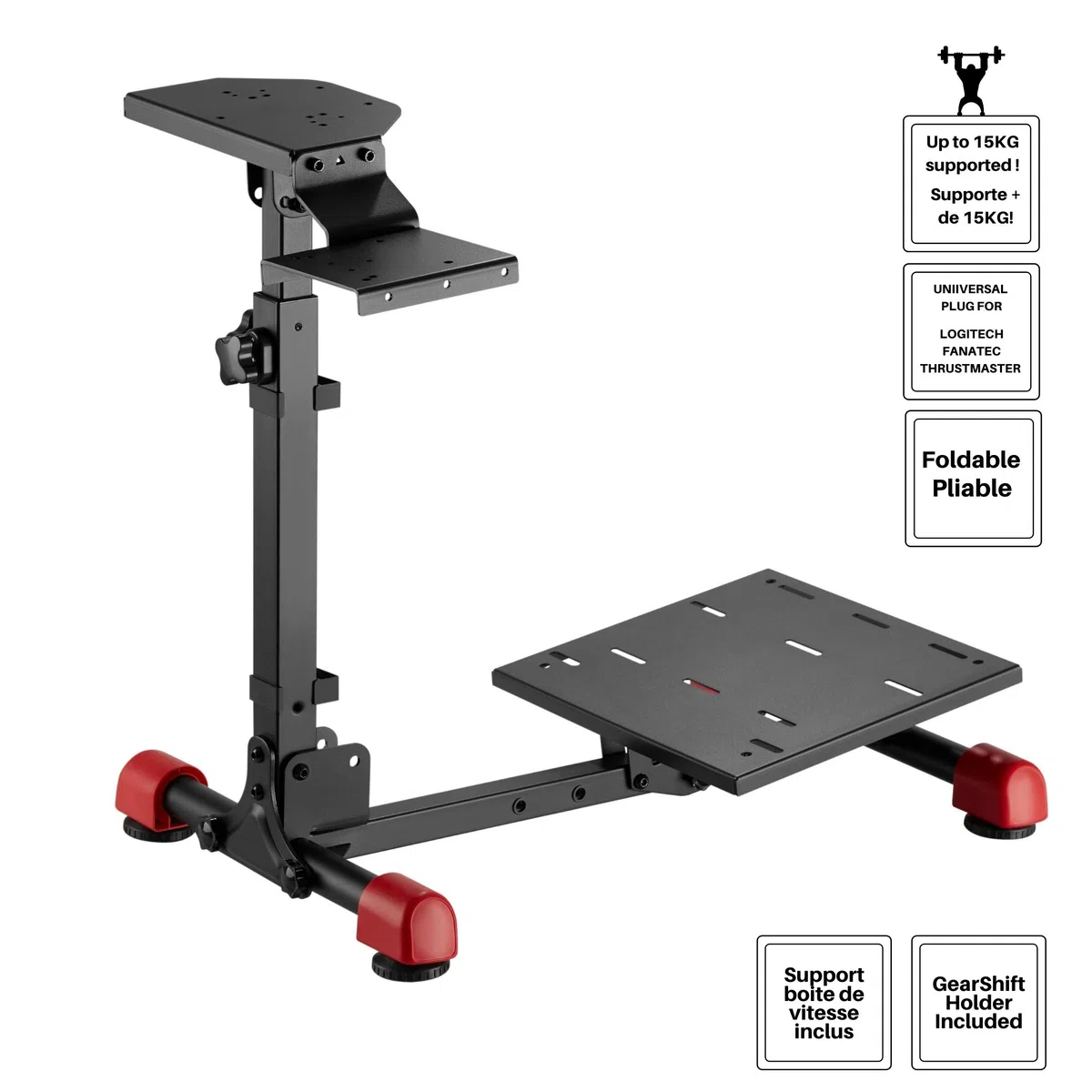 OPLITE Supporto Compatto per Volante Pedali e Cambio Compatibile con Logitech Thrustmaster Fanatec PlayStation 4
