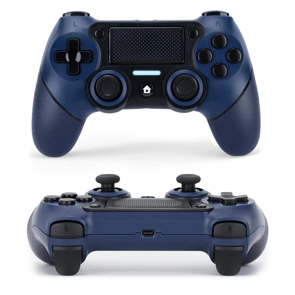 VooFun Wireless Controller per PS4 Pro Slim, Bluetooth con Vibrazione, Touchpad, Sensore 6 Assi, 1000mAh