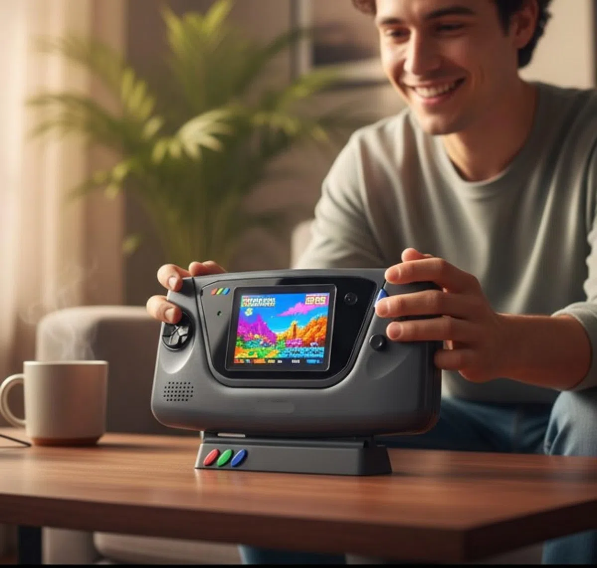 Stand per Sega Game Gear - Supporto di presentazione e protezione console retrò