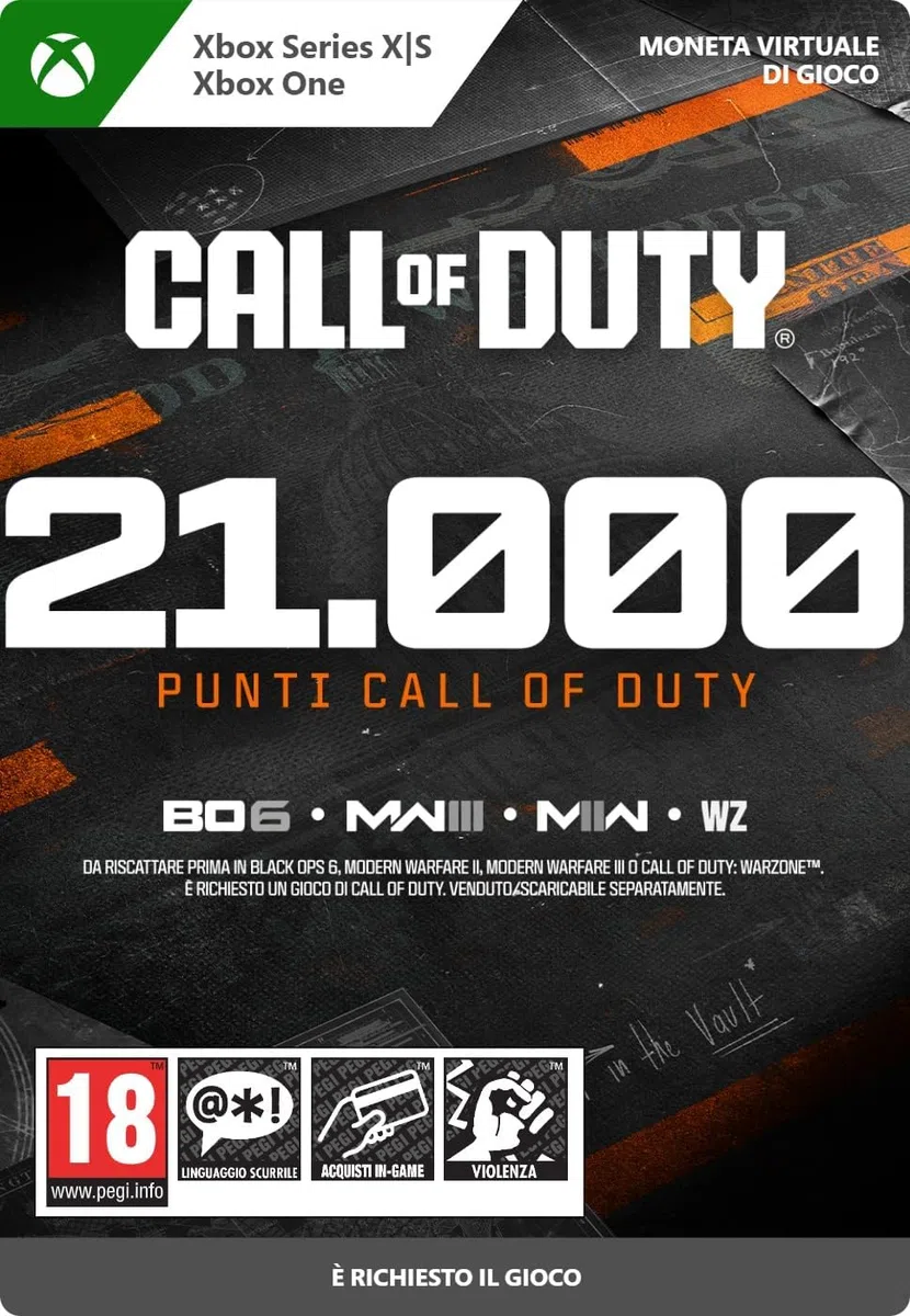 Call of Duty Points - 21,000 | Xbox One/Series X|S - Codice download