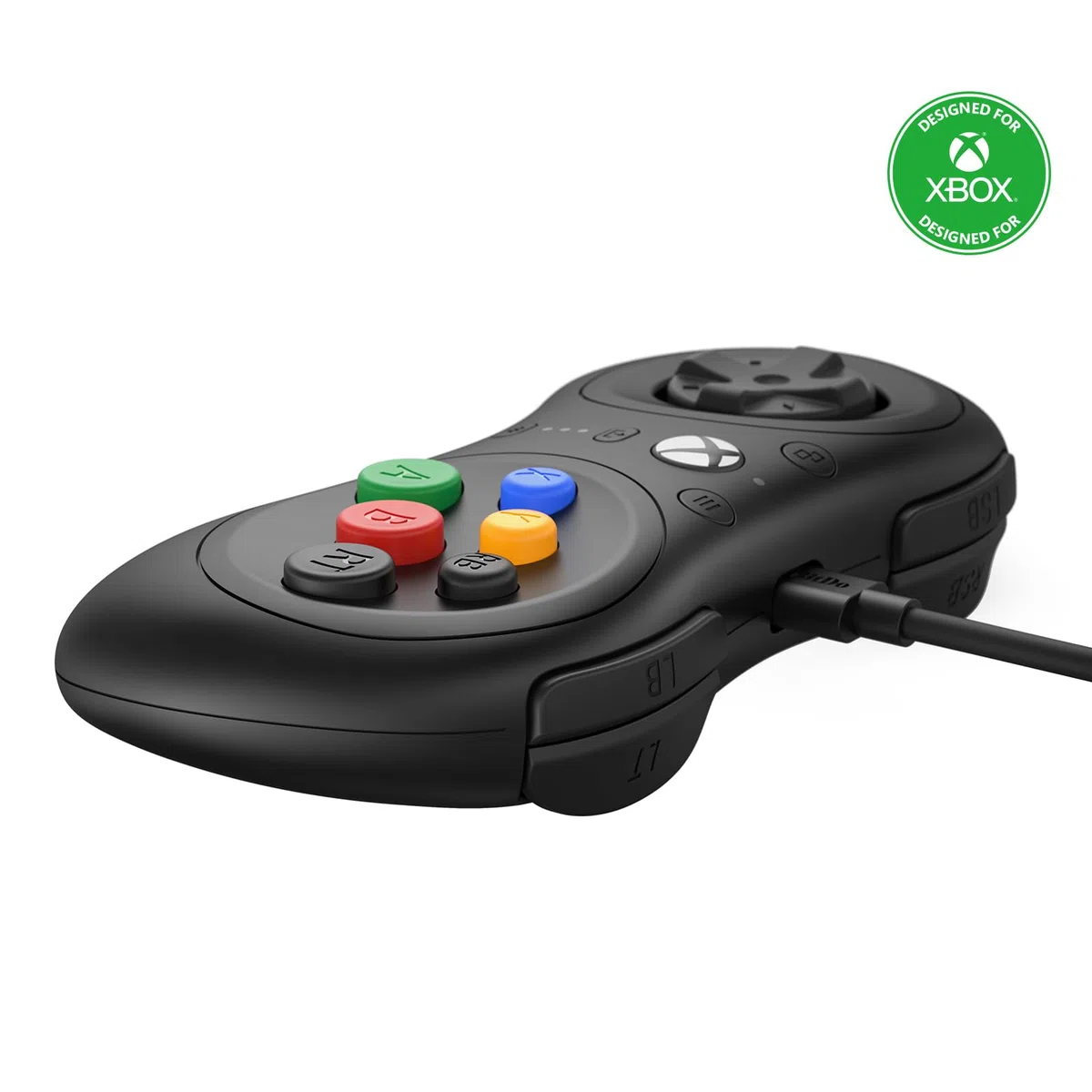 8Bitdo M30 Wired Controller for Xbox Series X|S, Xbox One, and Windows with 6-Button Layout - Officially Licensed