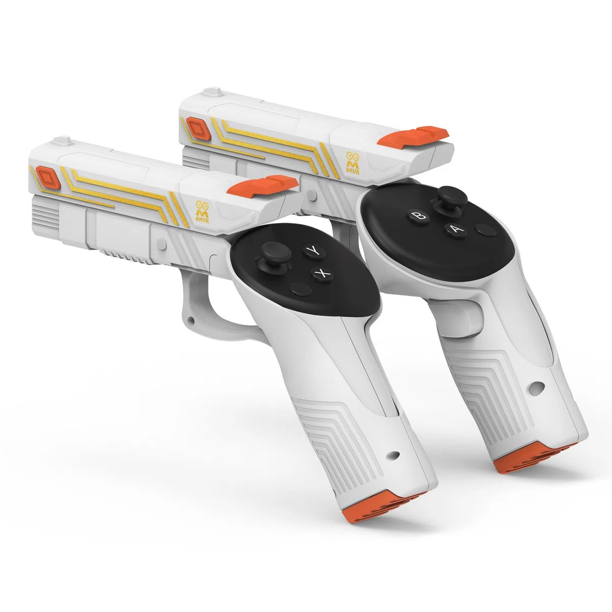 AMVR VR Attacco G-un stick compatibile con Meta Oculus Quest 3 impugnatura ponderata P-istoI per FPS