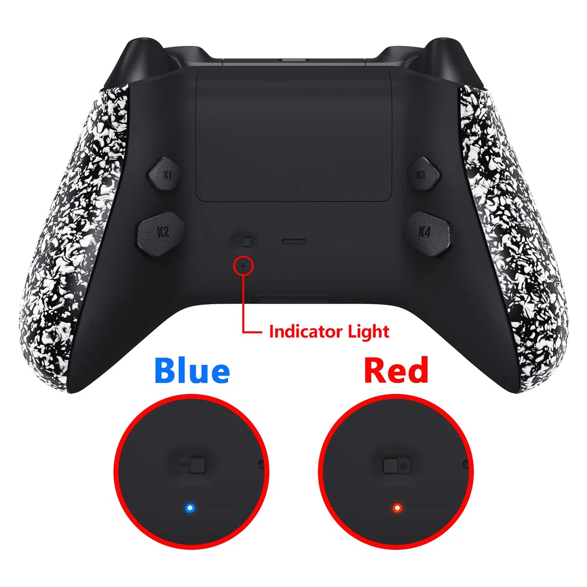 eXtremeRate HOPE Remap Kit Programmabile per Xbox Series X S Controller Scheda&Cover Posteriore&Grip&Tasti Posteriori per Xbox Core Joystick(Model 1914)-Bianco Antiscivolo