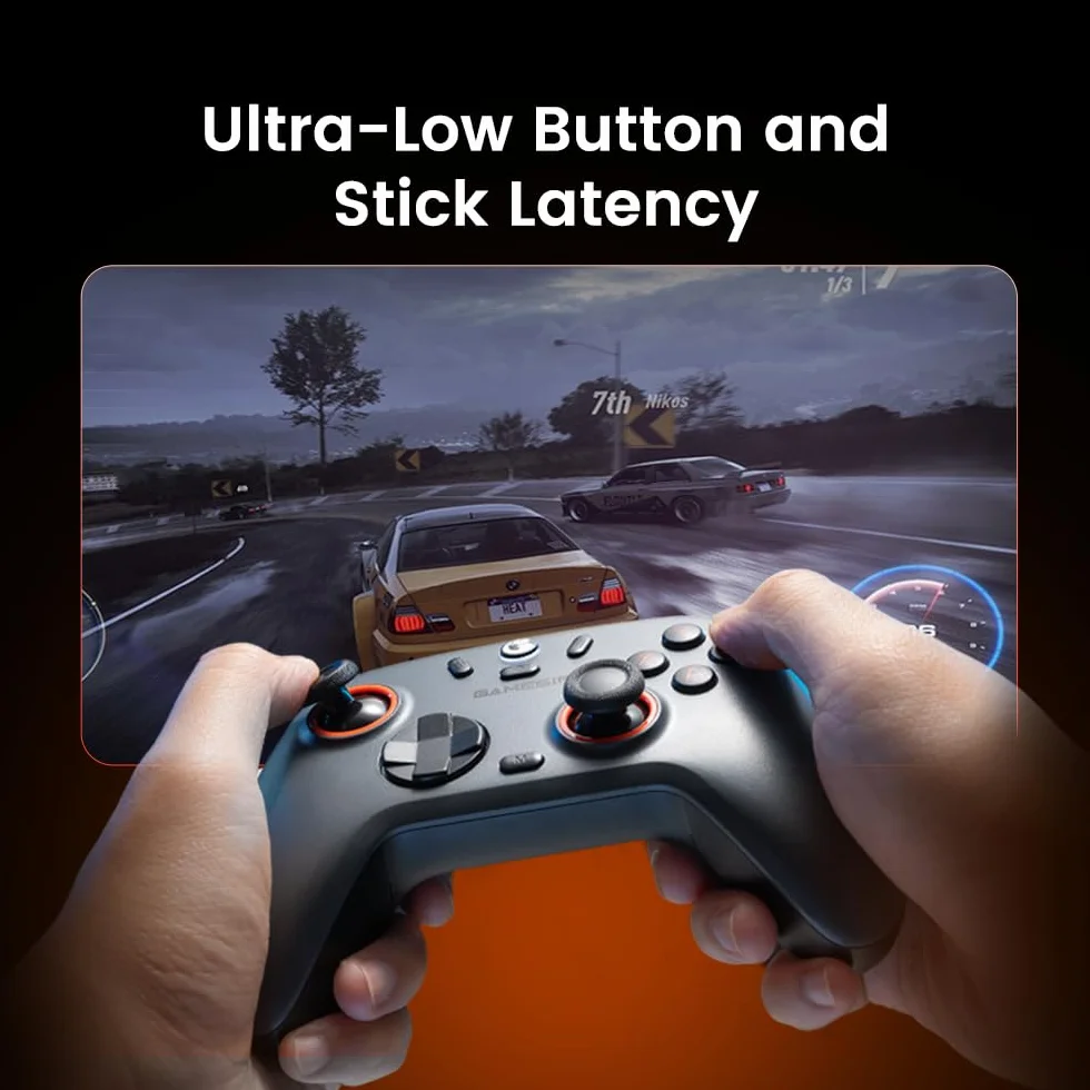 GameSir Nova 2 Lite Controller wireless con joystick ad effetto Hall e trigger, frequenza di polling 2.4G e Wired 1000Hz, Turbo, PC GamePad compatibile con PC/Switch/Steam/iOS/Android (nero)