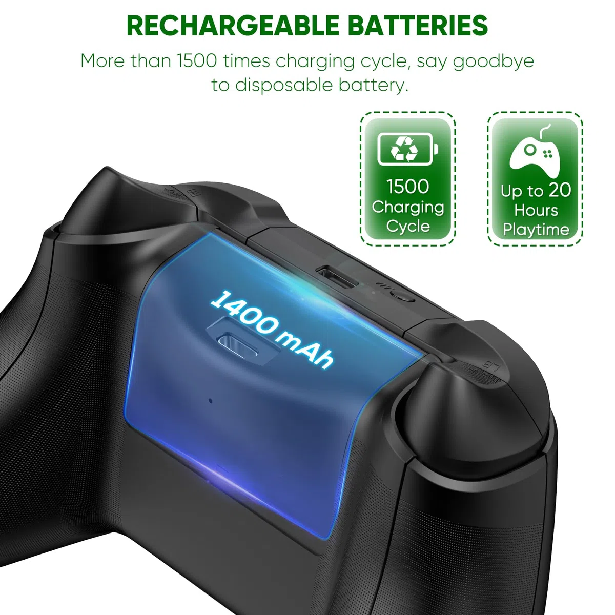 FYOUNG Upgrade - Supporto per ventola di raffreddamento RGB per console Xbox Series S con 15 luci colorate, Dual Controller stazione di ricarica per Xbox Series S accessori (nero)