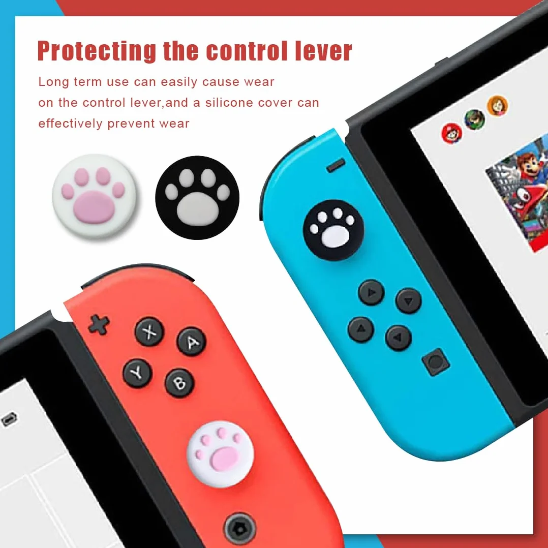 Copri Joystick Analogico Silicone per Controller, Thumb Grip Caps Joycon
