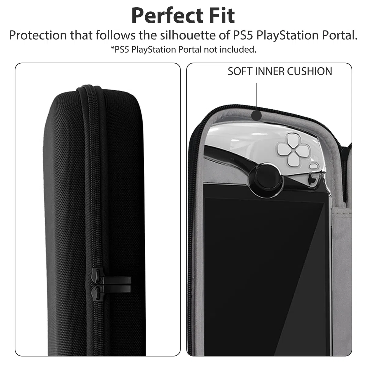 Custodia Rigida da Viaggio per PS Portal Nera, Custodia da Trasporto per Console PS5 Portal