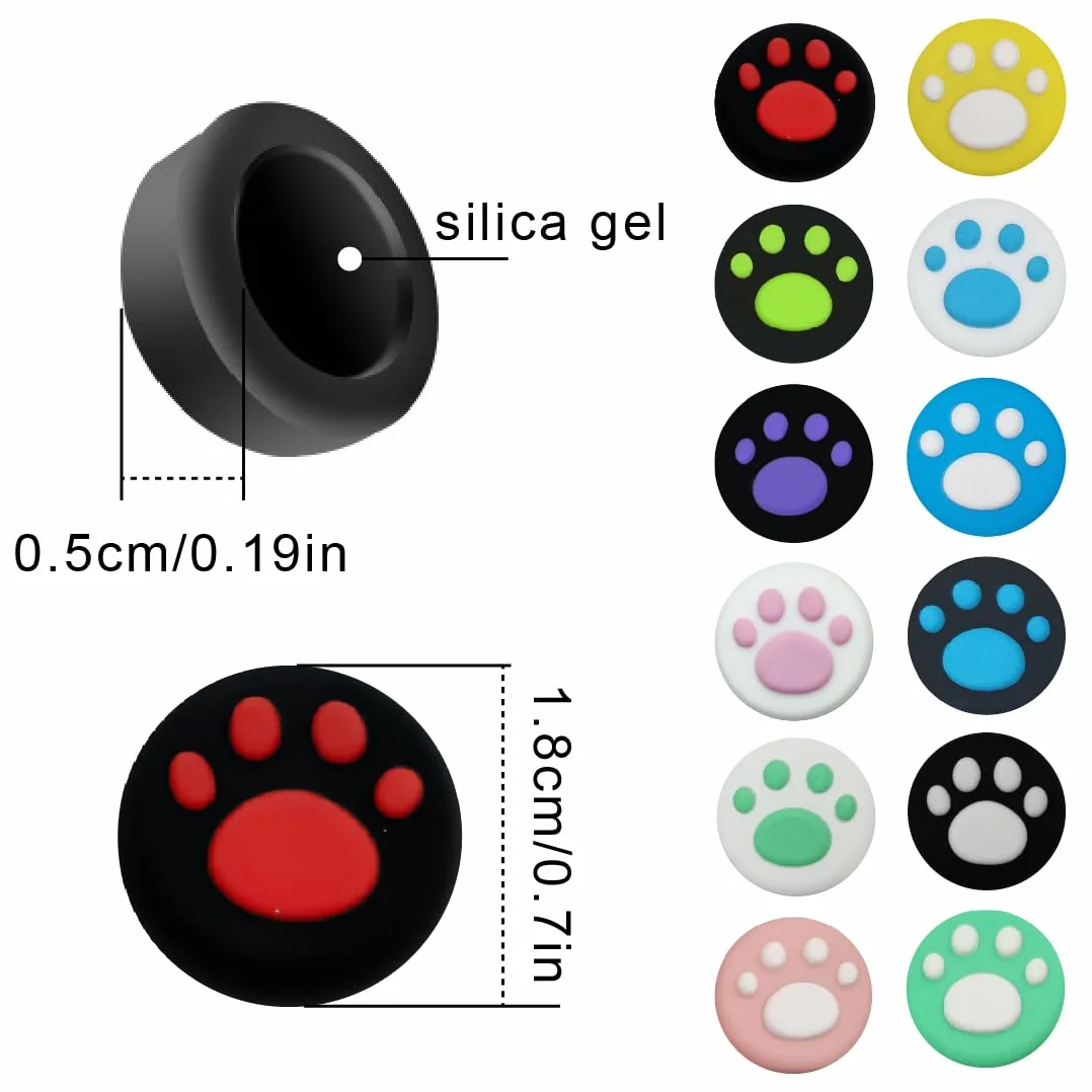Copri Joystick Analogico Silicone per Controller, Thumb Grip Caps Joycon