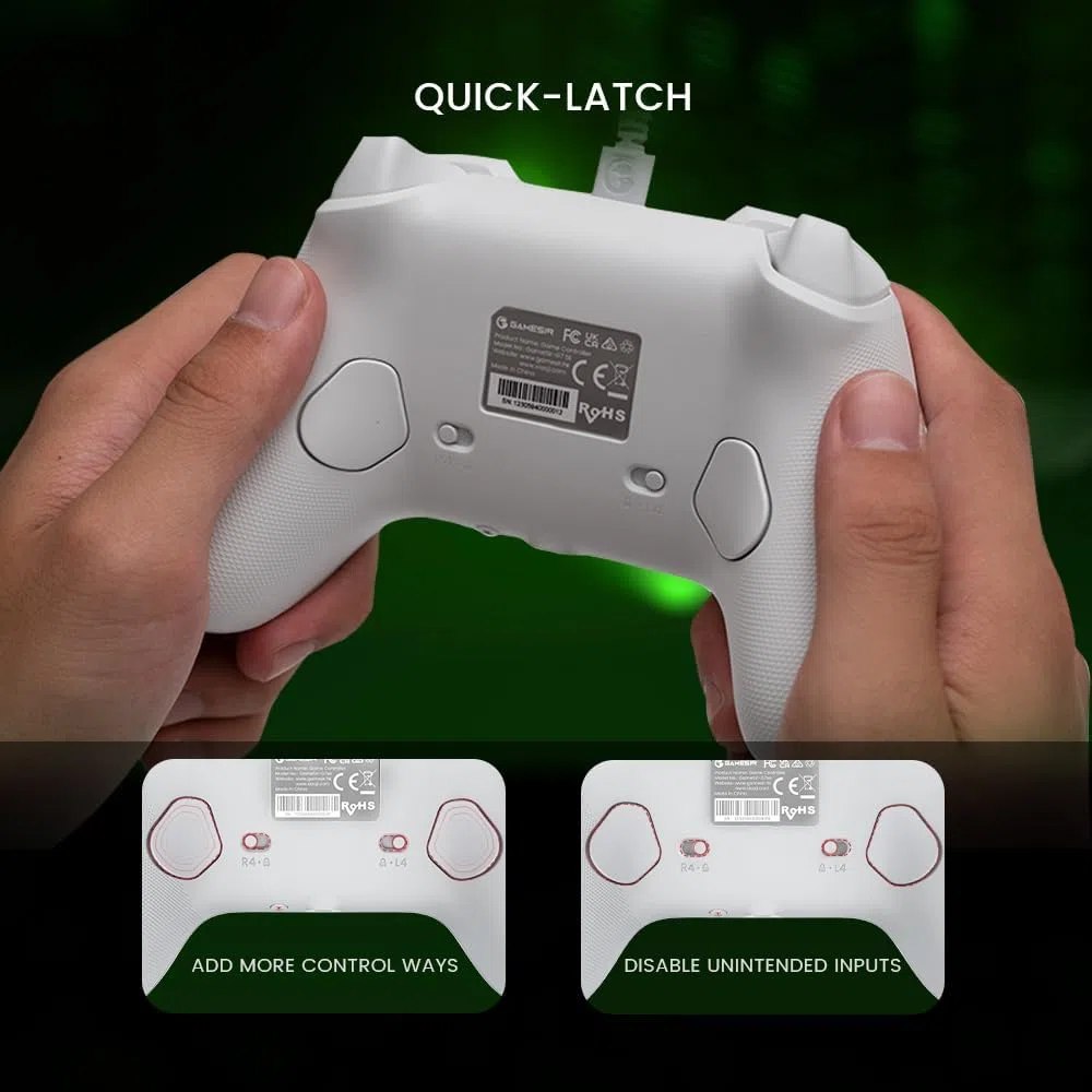 GameSir G7 SE Wired Controller per Xbox Series X|S, Xbox One, Windows 10/11, Gamepad Plug e Play con Joystick Effetto Hall, Jack 3,5mm Bianco