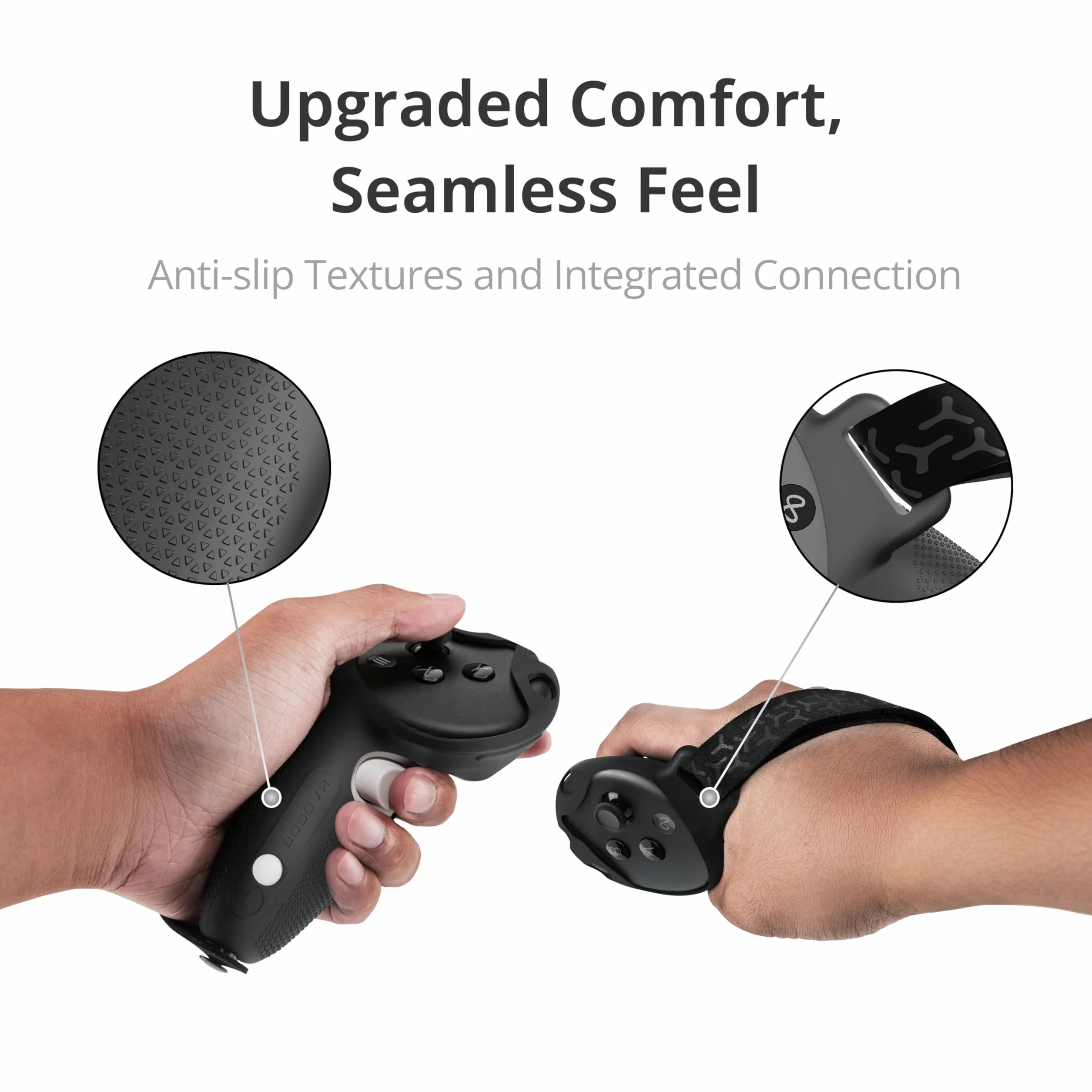 BOBOVR G3 Controller Grips Cover per Quest 3/3S, Copertura Antiscivolo in Silicone, Cinturino Regolabile, Ricarica Wireless CD3/D3
