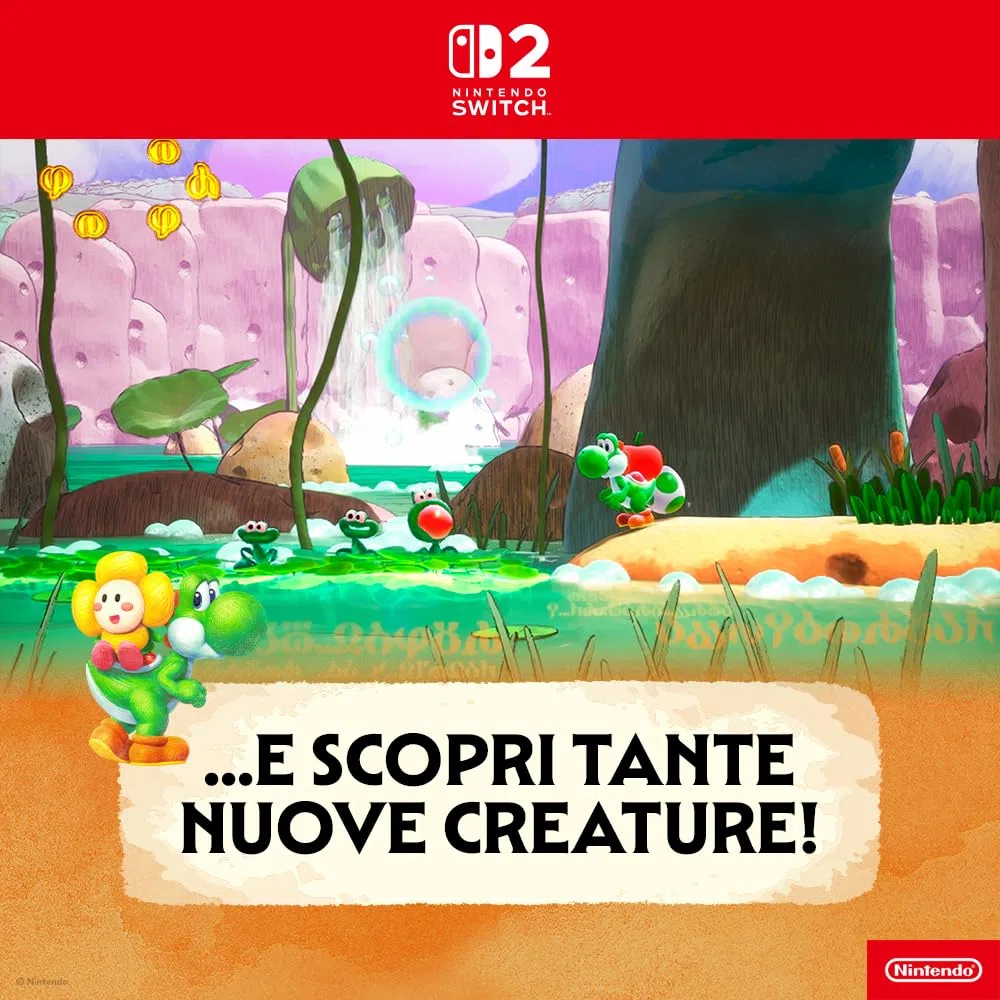 Yoshi and the Mysterious Book - Nintendo Switch 2 - Ed. Italiana - Versione su scheda