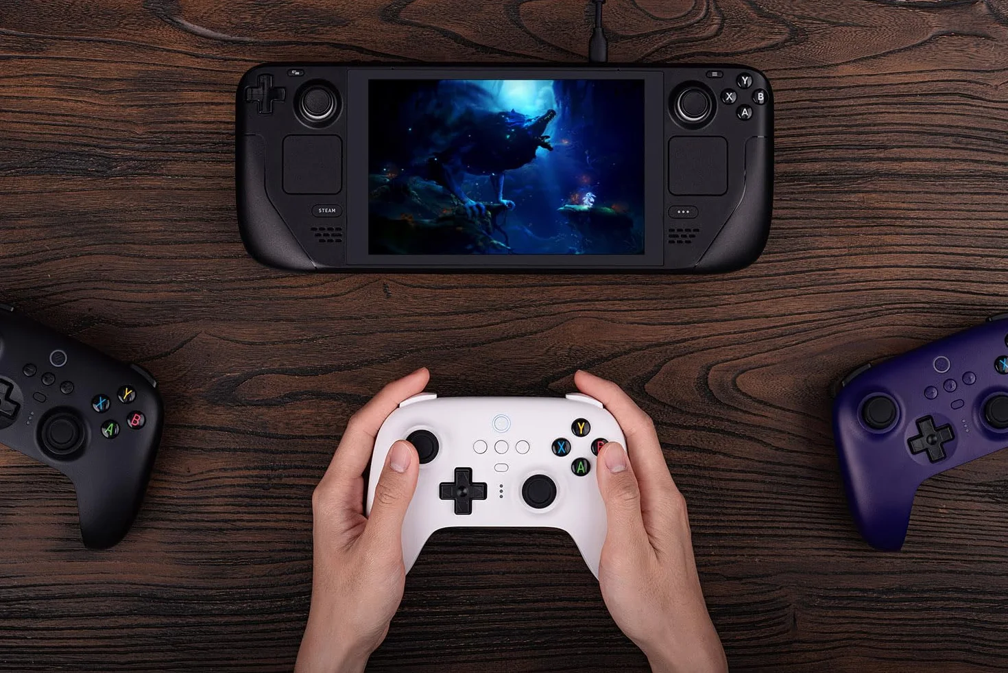 8Bitdo Ultimate 2.4G Wireless Controller, Hall Effect Joystick Update, Gaming Controller with Charging Dock for PC, Android, Steam Deck & Apple (White)