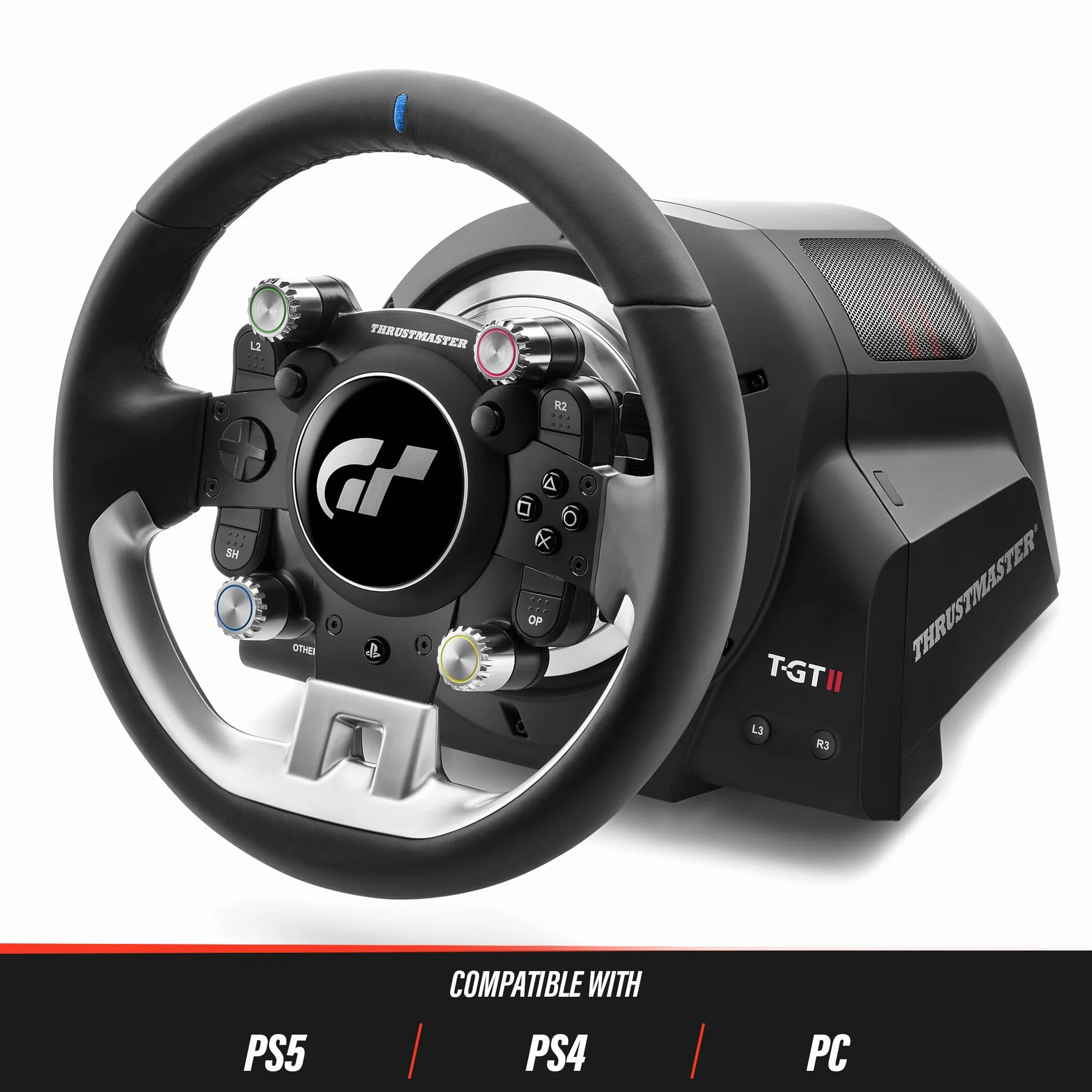 Thrustmaster T-GT II Pack Wheelbase Steering Wheel Official Licensed PlayStation 5 Gran Turismo PS5 PS4 PC