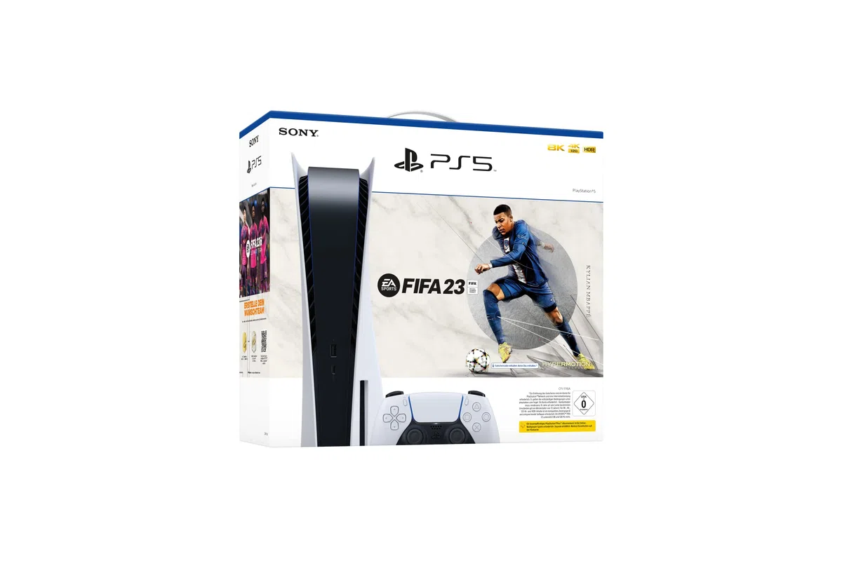 Sony PS5 Gamepad Analogico Digitale Nero Bianco Bluetooth USB FIFA23 Voucher