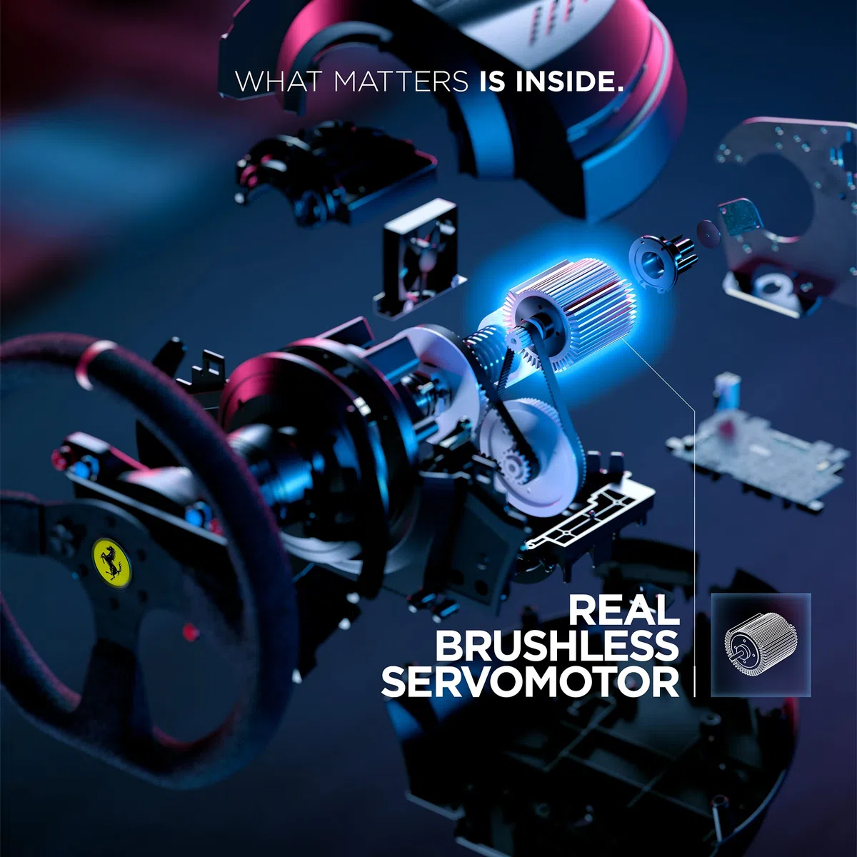 Thrustmaster T300 Ferrari Integral Racing Wheel Force Feedback Volante PS5 PS4 PC