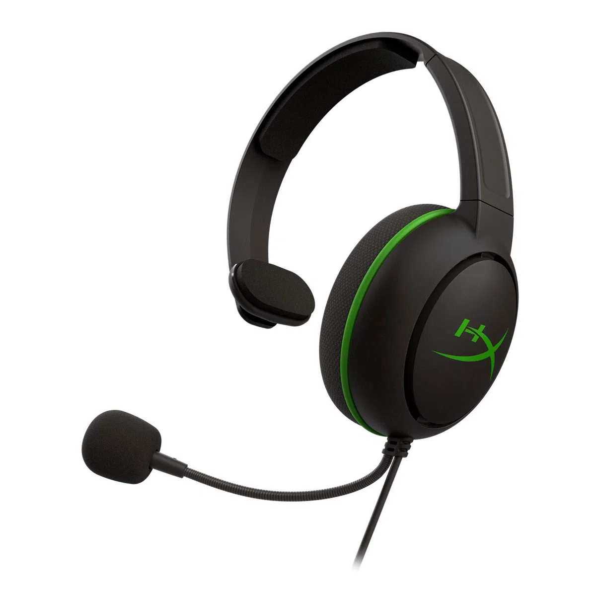 HyperX CloudX Chat Cuffia Gaming Monoaurale 3,5 mm Microfono Cancellazione Rumore Xbox Nero/Verde