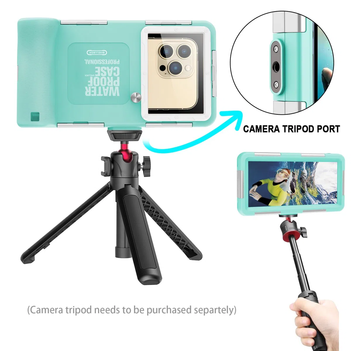 Custodia Impermeabile Smartphone IPX8 Porta custodia cellulare impermeabile 15m Subacquea compatible per iPhone 17 Pro 17 Air 16 15 Plus 12 13 14 15 16 17 Pro Max 16 15 14 Pro Samsung S25 S24 Ultra