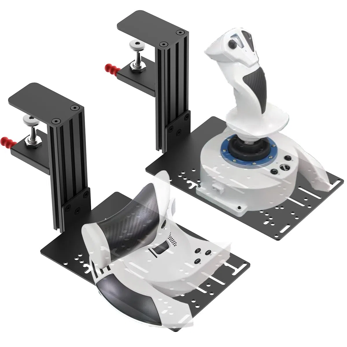 Supporto da scrivania compatibile con Thrustmaster T - Flight Hotas One, T - Flight Hotas 4, T - Flight Hotas X, T.Flight Stick X, Sol-R2 HOSAS, Farmstick, TCA Quadrant Boeing Edition e così