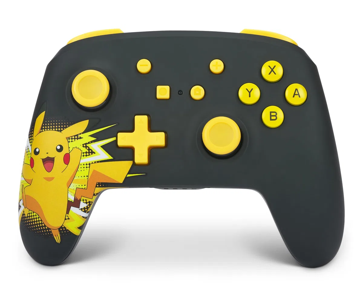 PowerA Controller Senza Fili per Nintendo Switch: Pikachu Estasiato, Modello OLED, Lite - Gamepad, Controller di Gioco Bluetooth