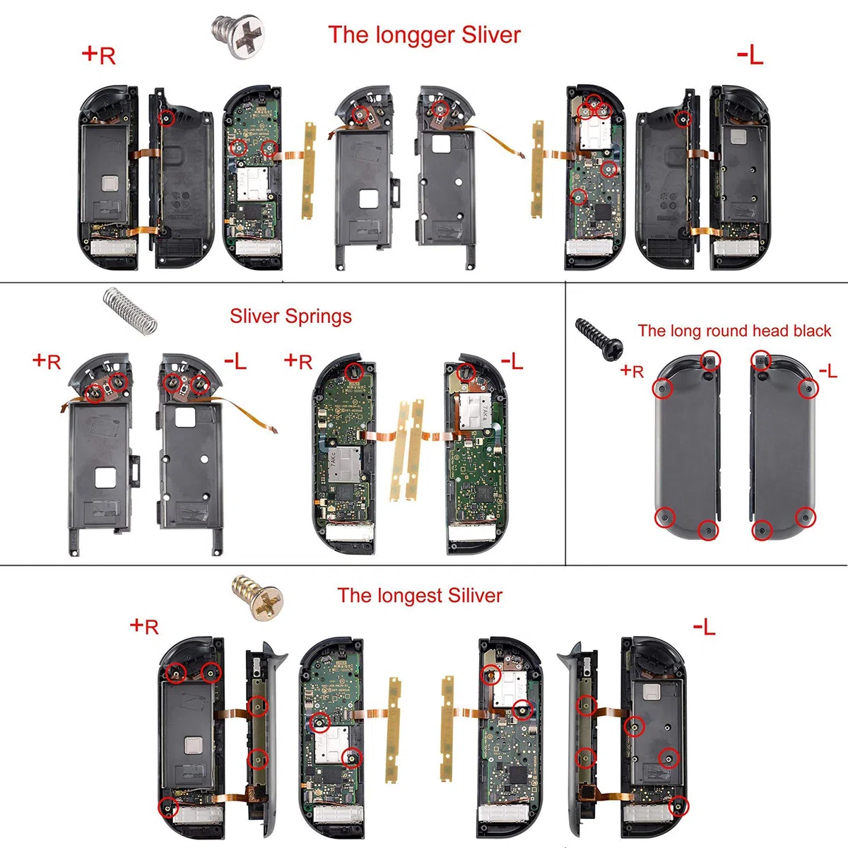 eXtremeRate Cover per Nintendo Switch,Custodia Tasti Pulsanti Kit per Joycon,Scocca Shell Grip DIY Ricambio per Console,Senza Controller-Grande Onda d'Oro Bianca