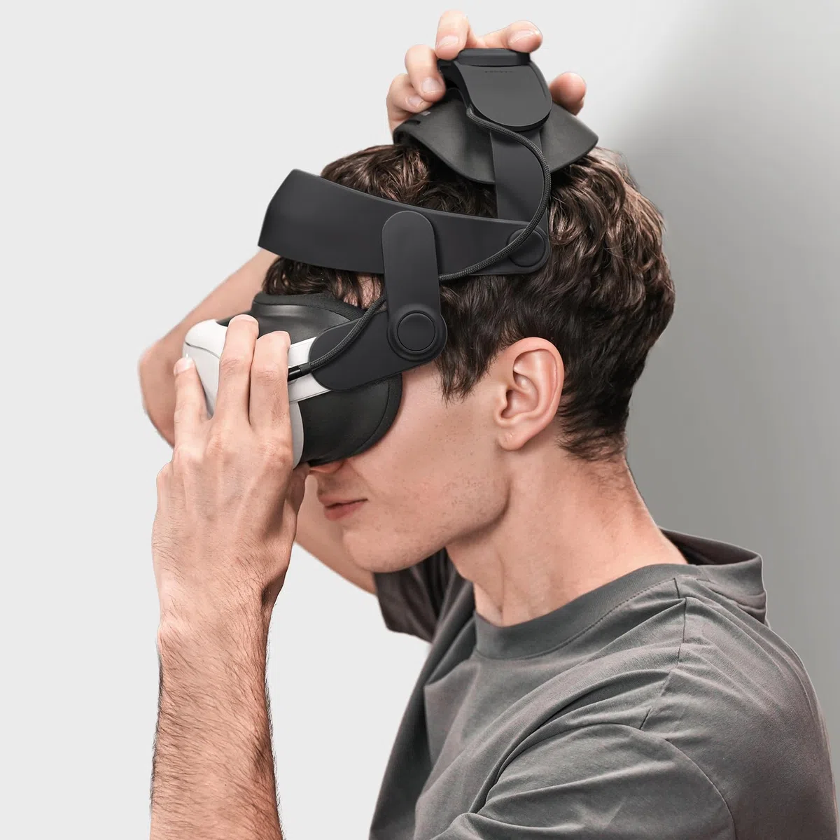 ANNAPRO A3 Max batteria headstrap per Meta Quest 3S/3, ricarica rapida da 20 W con batteria magnetica da 10.800 mAh, massimo comfort e tempo di riproduzione prolungato, compatibile con accessori Quest