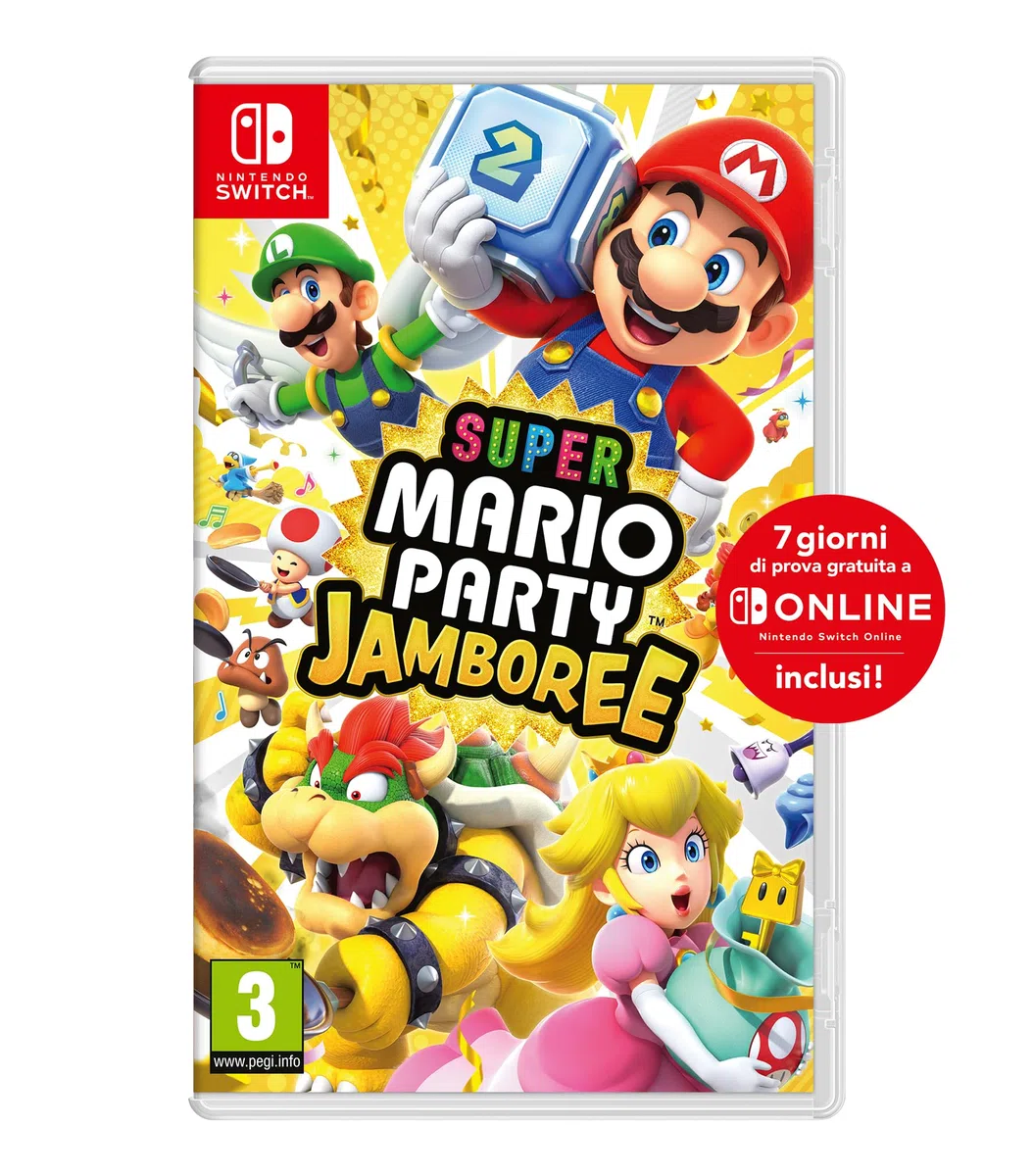 Super Mario Party Jamboree + 7 giorni NSO - Videogioco Nintendo - Ed. Italiana - Scheda