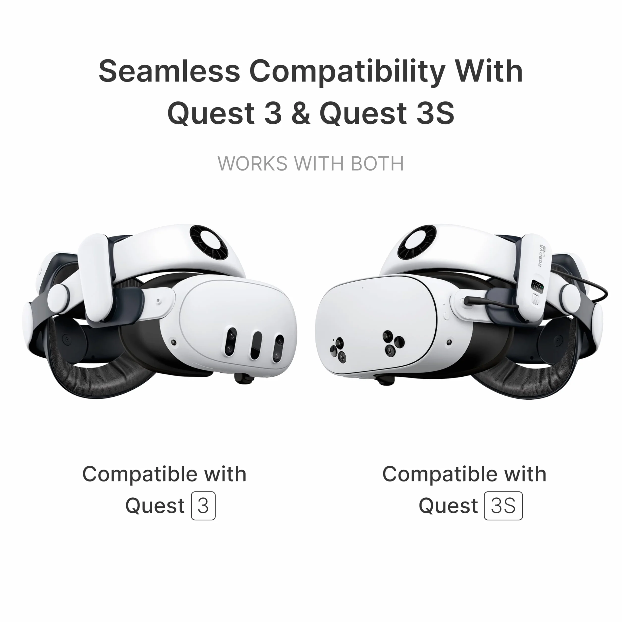 BOBOVR S3 Pro Pacco Batteria Cinturino per Testa 10000 mAh Compatibile Quest 3/Quest 3S