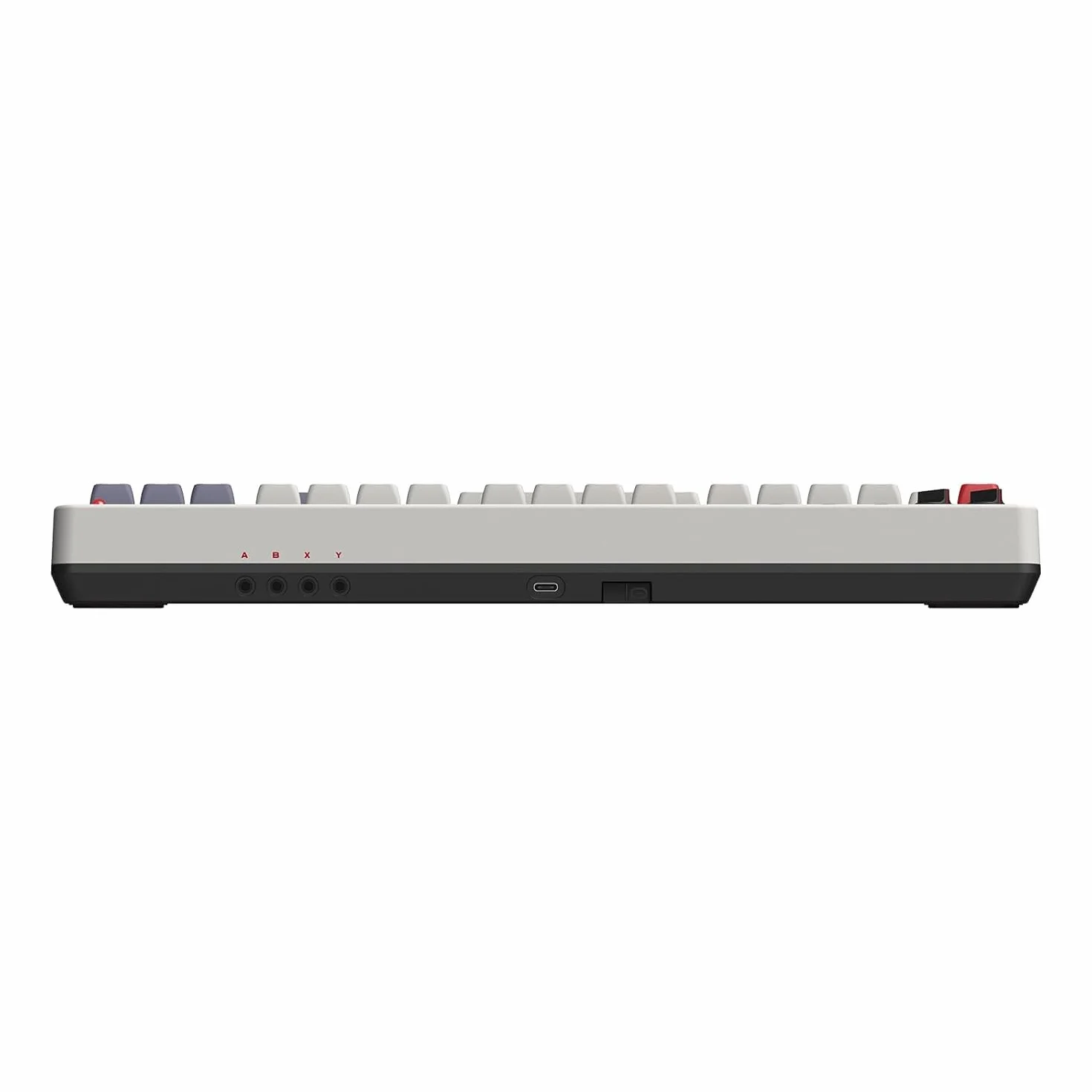 8Bitdo Tastiera meccanica retrò, tastiera da gioco sostituibile a caldo Bluetooth/2.4G / USB-C, 87 tasti, doppi pulsanti super programmabili per Windows e Android - QWERTY Spagnolo ISO Dü