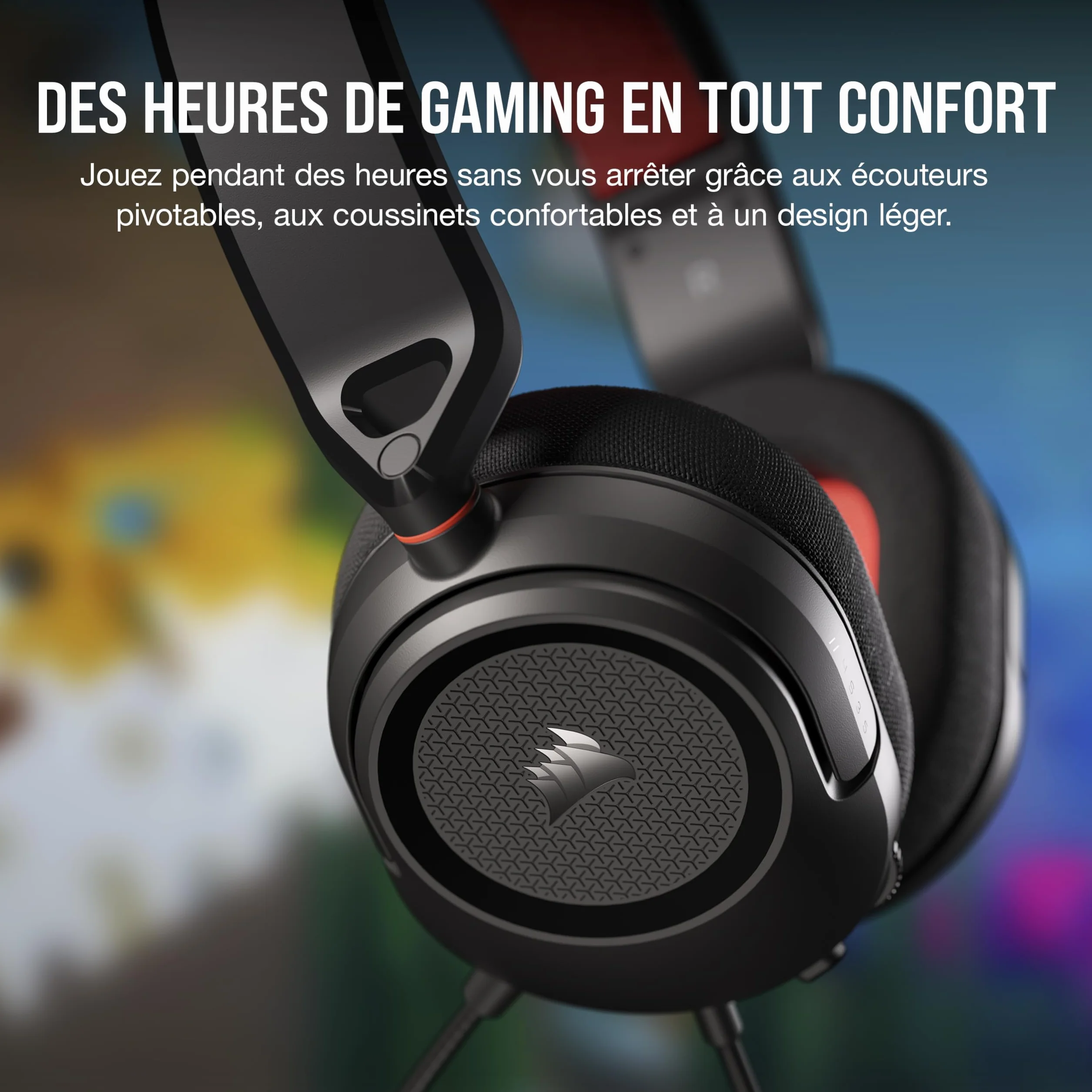 Corsair HS35 v2 Cuffie Gaming Multipiattaforma con Microfono Omnidirezionale Flessibile, Cavo 3,5 mm per PC, PS5, Xbox, Carbonio