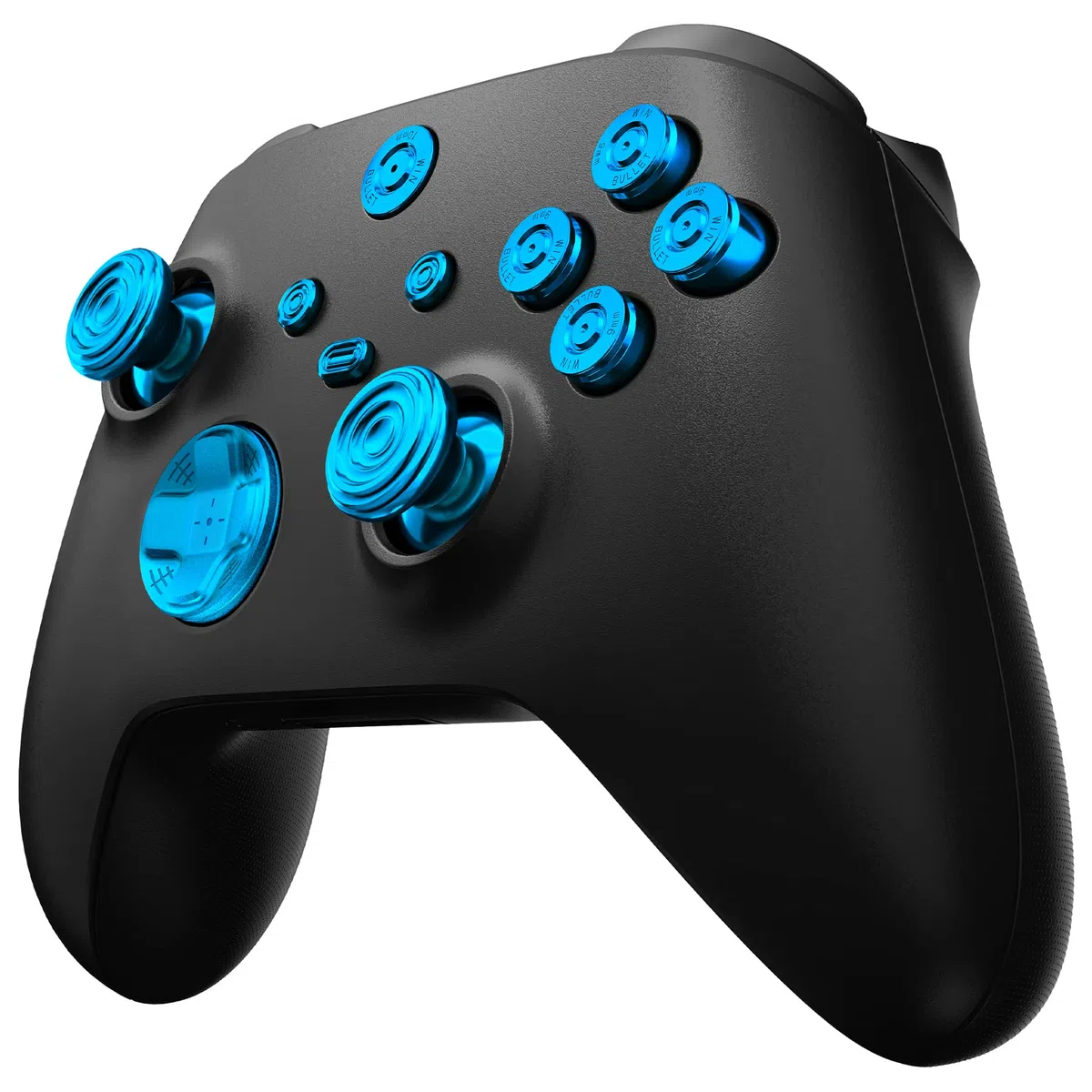 eXtremeRate Tasti Levette Analogiche in Metallo per Xbox Series X S Controller,11 in 1 D-pad Pulsante ABXY Analogici Thumbsticks in Alluminio per Xbox Series S X Joystick Model 1914-Blu
