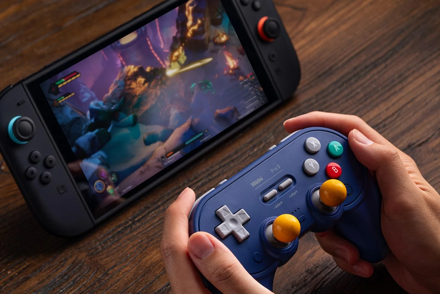 8BitDo Pro 3 Bluetooth Controller for Switch, Windows, Apple, SteamOS, Android - TMR Joysticks, Hall Effect Triggers, G Classic